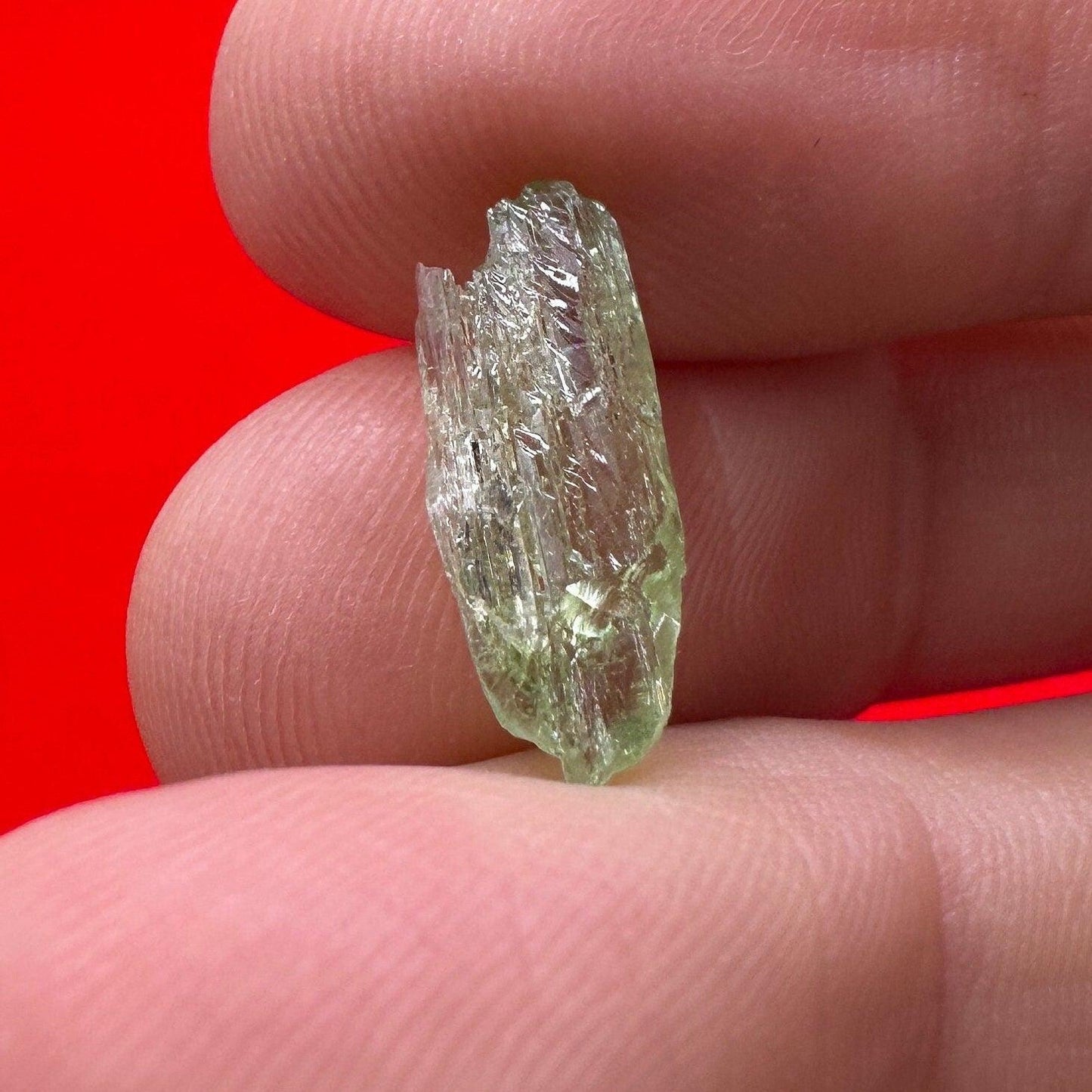 North Carolina Hiddenite, Authentic Hiddenite Crystal, Rare and Unique Crystal, Hiddenite Crystal, Healing Crystal, Reiki, 3.05 carats