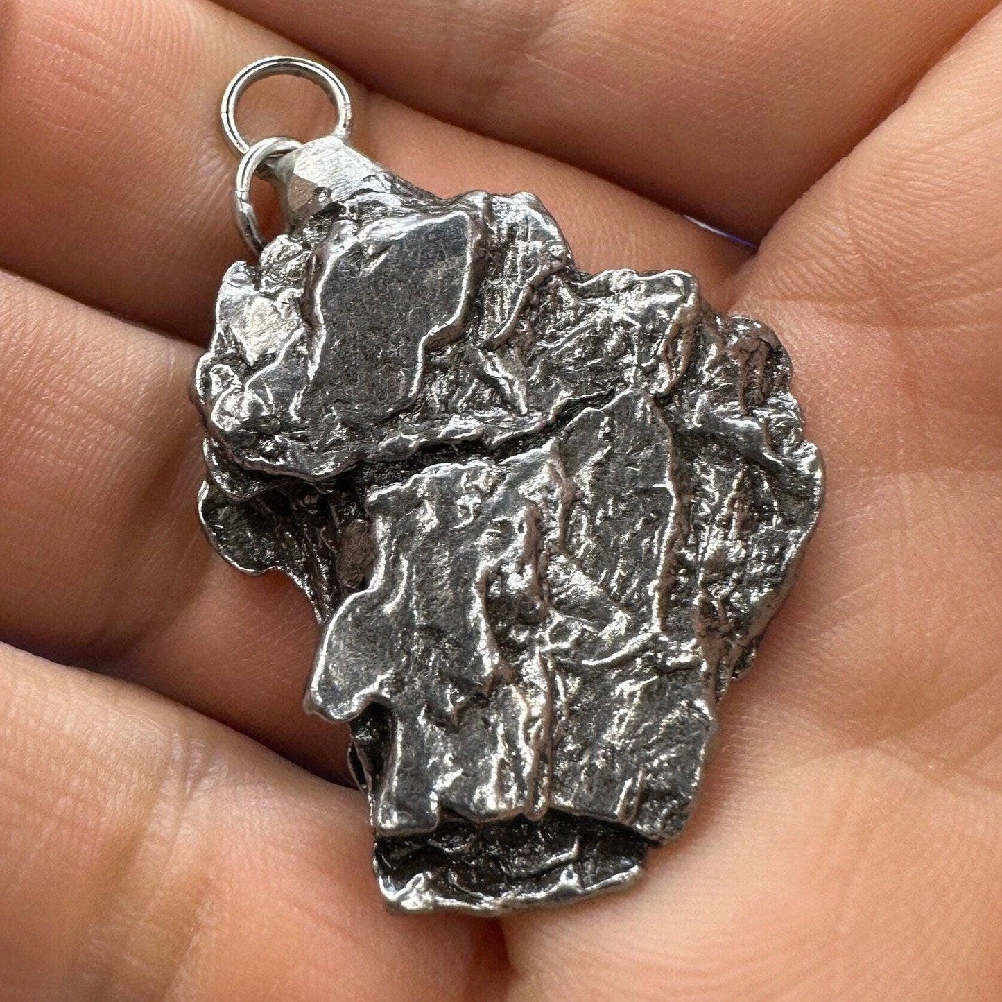 Beautiful Aletai Meteorite Pendant, 20.39 grams, Astronomy Gift, Authentic Meteorite, Meteorite Jewelry, Meteorite Pendant, COA, Space Gift