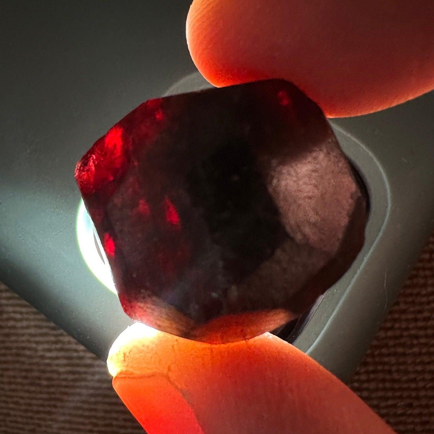 Almandine Garnet, Garnet, Morocco, Natural Garnet, Authentic, Manifestation, Protection, Rock Collection, Dodecahedron, 18.32 grams