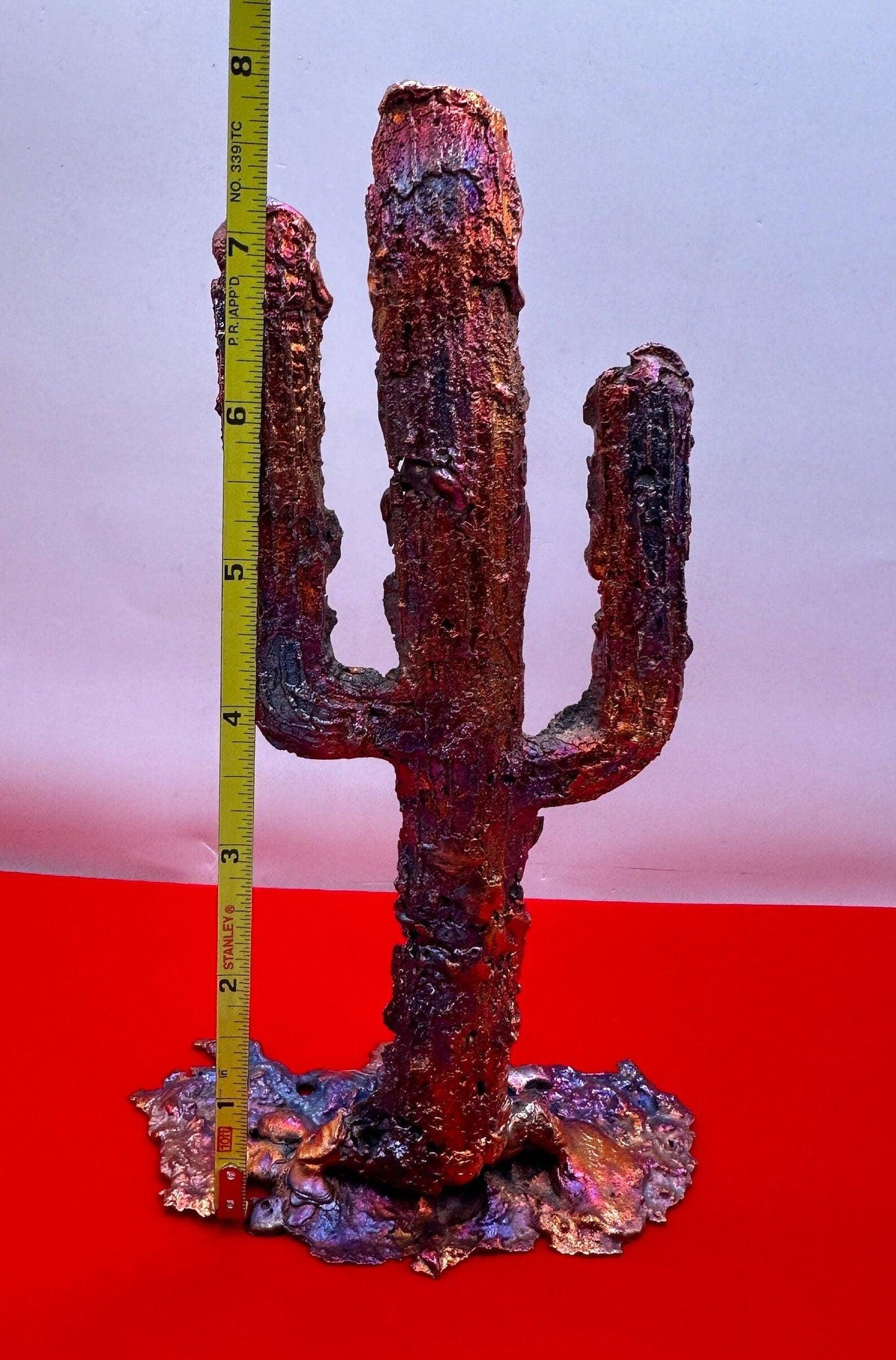 Beautiful Copper Cactus Sculpture, Arizona Copper, Copper from Globe Arizona, Southwest Gift, Arizona Gift, 1 lb 2.6 ounces