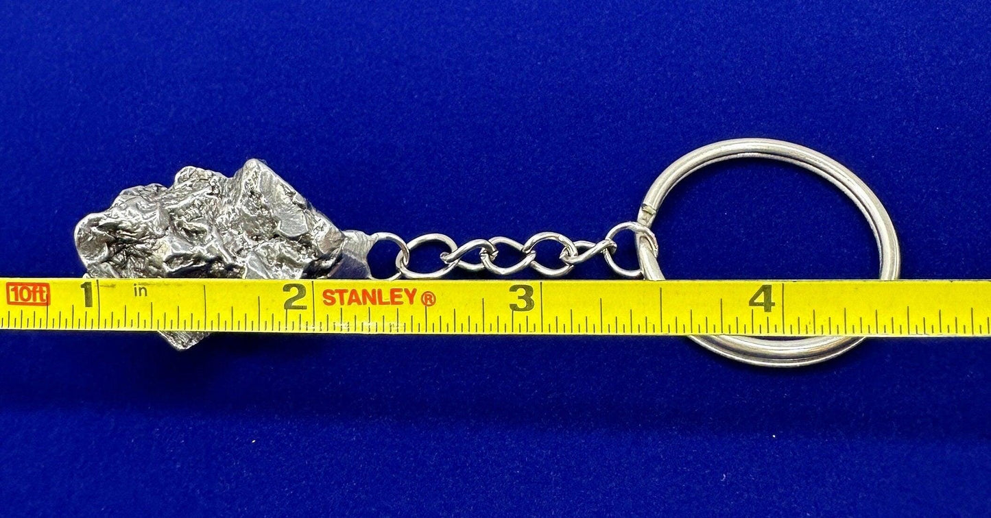 Rare Genuine Aletai Meteorite Keychain, Iron Meteorite, COA, Aletai, Astronomy Gift, Space Gift, Keychain, Space Accessories, 29.14 Grams