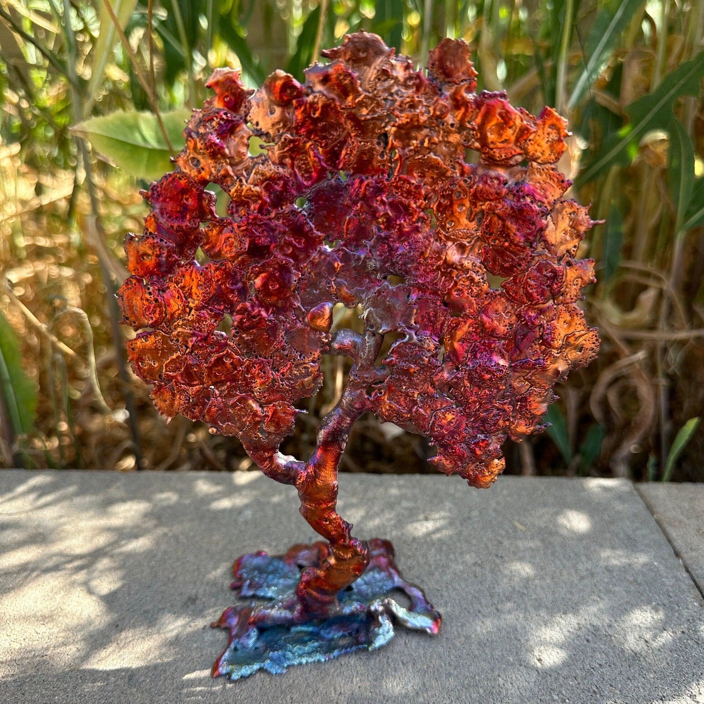 Beautiful Copper Oak Tree Sculpture, Copper Splash Art, Arizona Copper, Arizona Copper, Southwest Gift, Arizona Gift, 8.5 ounces