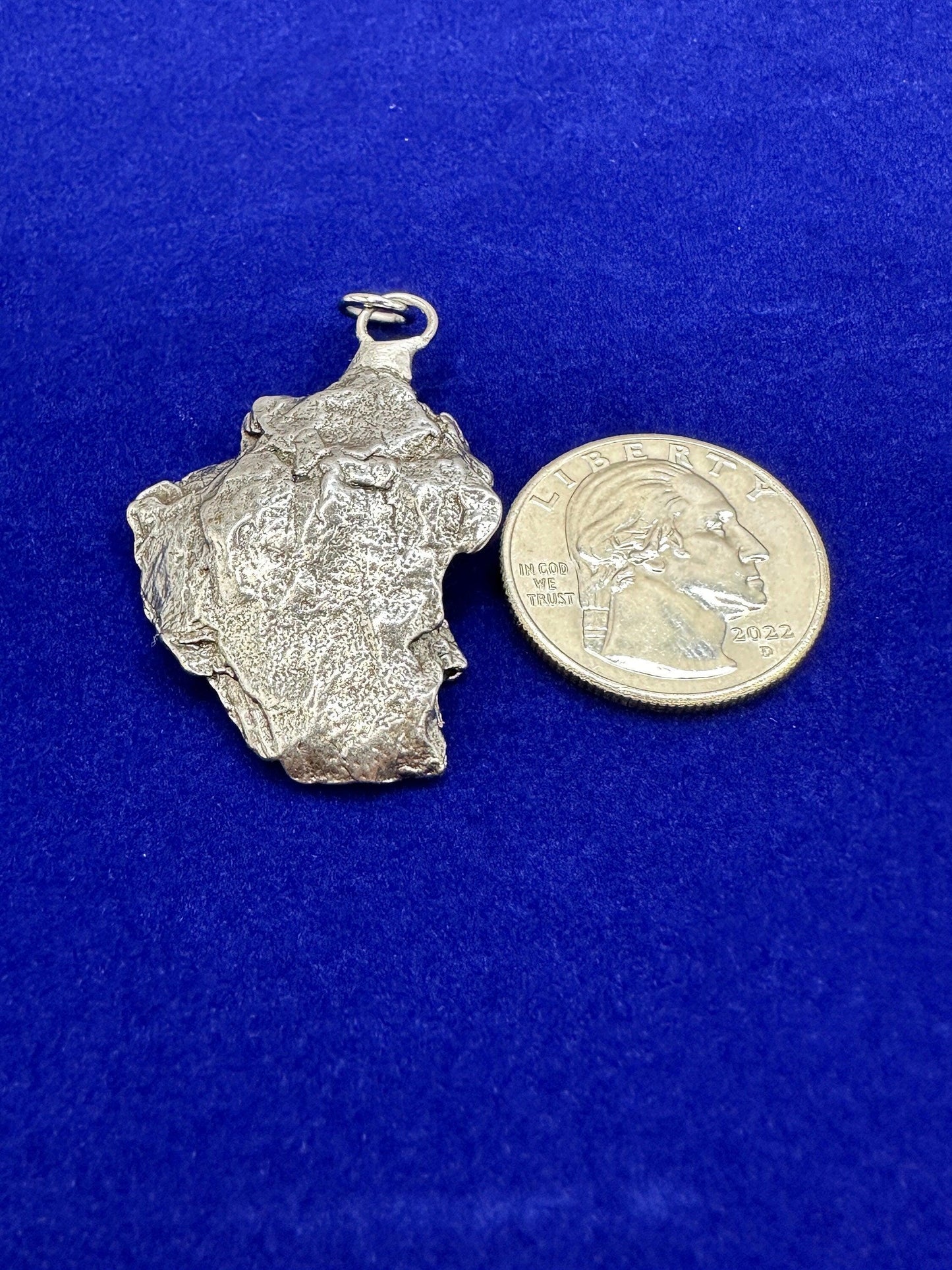 Beautiful Aletai Meteorite Pendant, 20.39 grams, Astronomy Gift, Authentic Meteorite, Meteorite Jewelry, Meteorite Pendant, COA, Space Gift