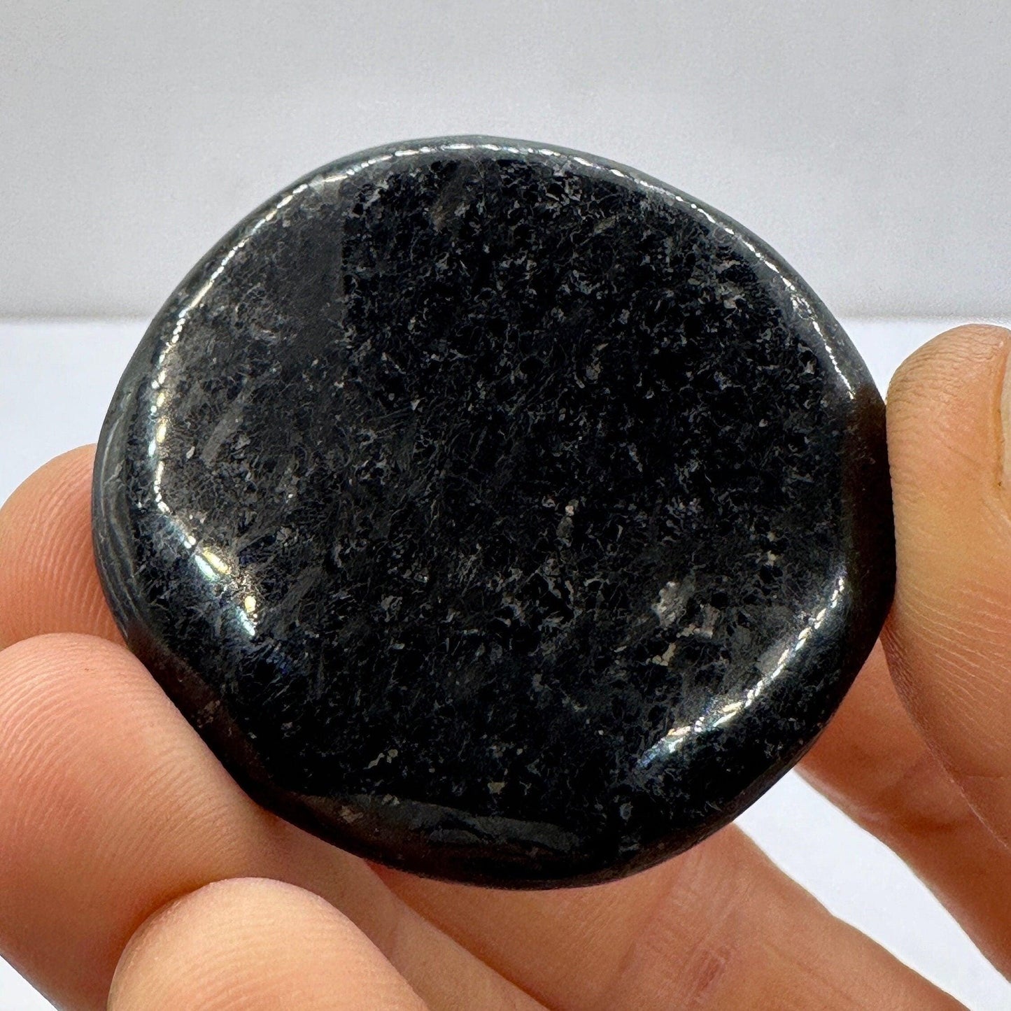 Nuummite Stone, Polished Nuummite, Greenland, Reiki, Rock Collection, Manifesting, Grounding, Energy Work, Reiki Creativity, 25.91 grams