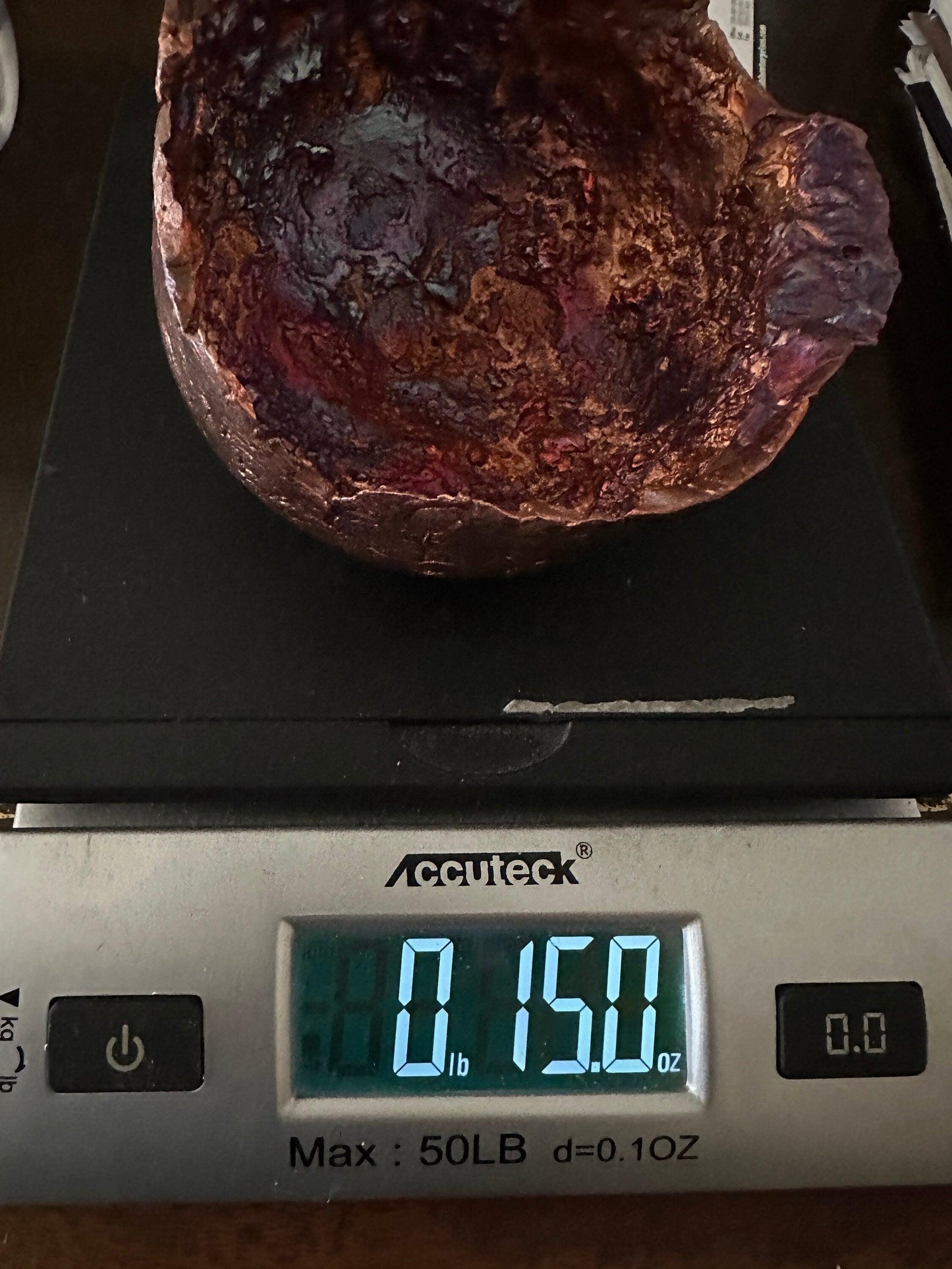 Rare Beautiful Fiery Reddish colored Medium Splash Copper Bowl from Arizona, Southwest Gift, A Unique Gift, Birthday Gift, 15 ounces