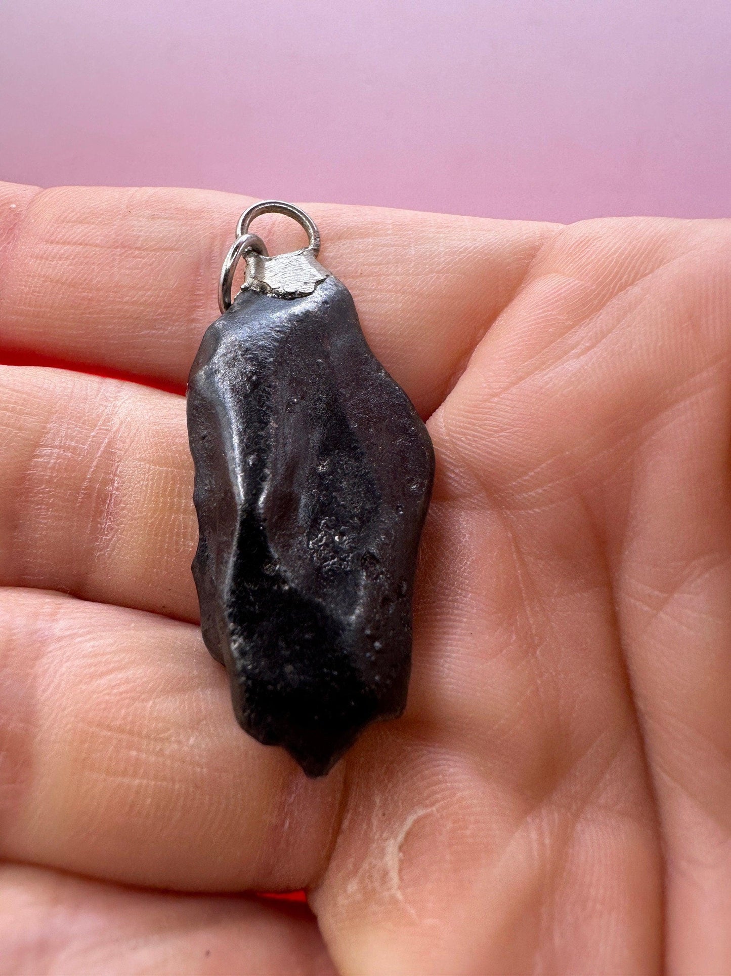 Sikhote-Alin Meteorite Pendant 23.55 grams, Astronomy Gift, Authentic Meteorite, Space Gift, Meteorite Jewelry, Iron Meteorite