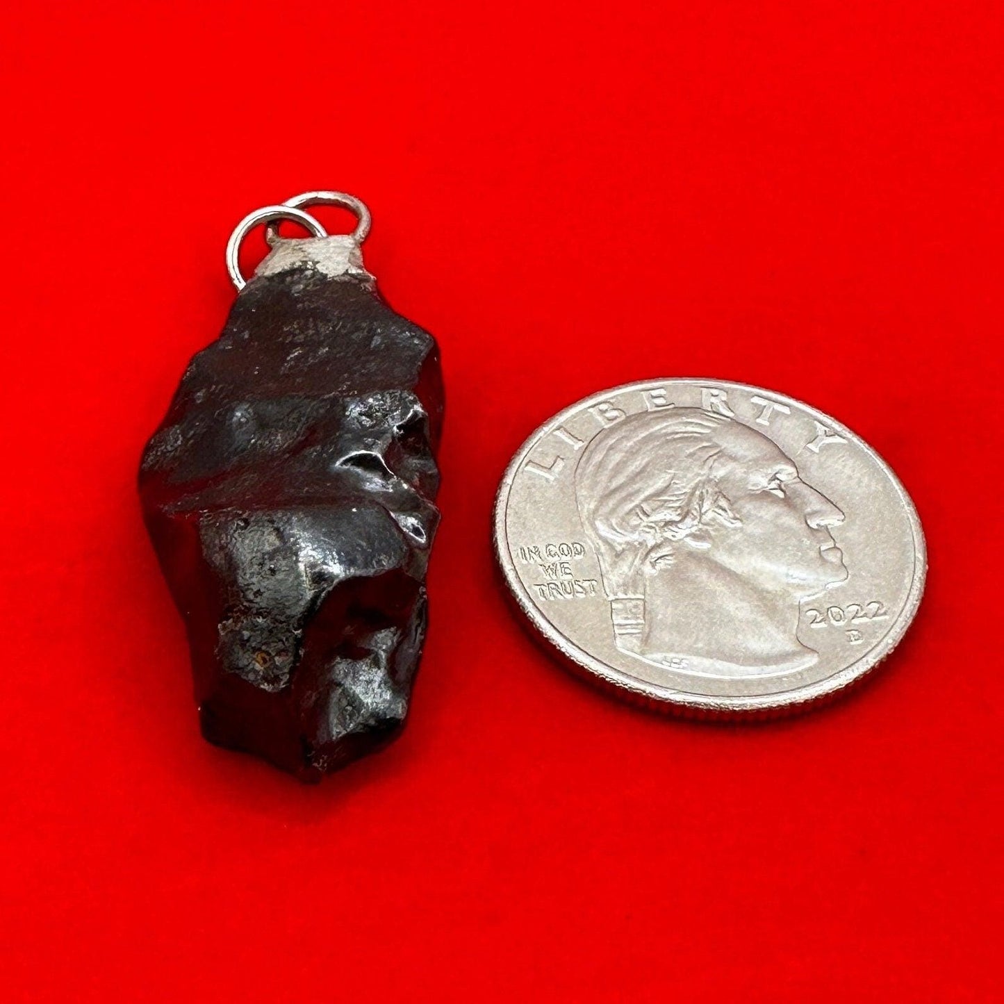 Sikhote-Alin Meteorite Pendant 23.55 grams, Astronomy Gift, Authentic Meteorite, Space Gift, Meteorite Jewelry, Iron Meteorite