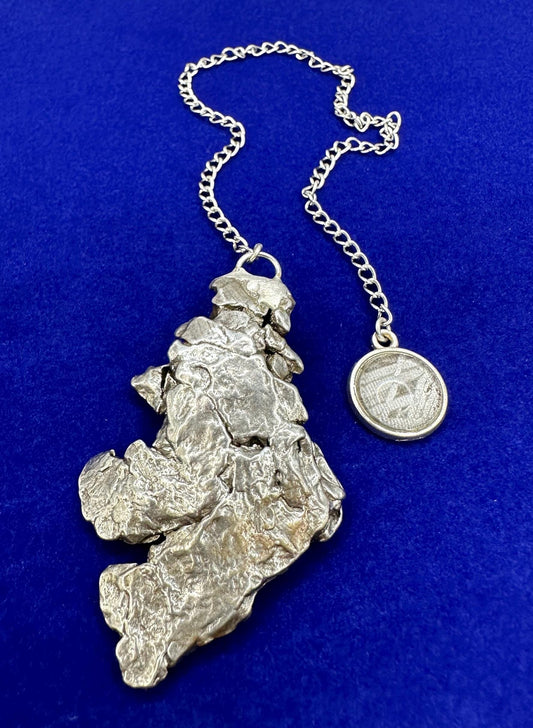 Beautiful Campo del Cielo Meteorite Pendulum, 36.63 grams, Iron Meteorite, Astronomy Gift, Meditation Tool, Authentic Meteorite, Pendulum