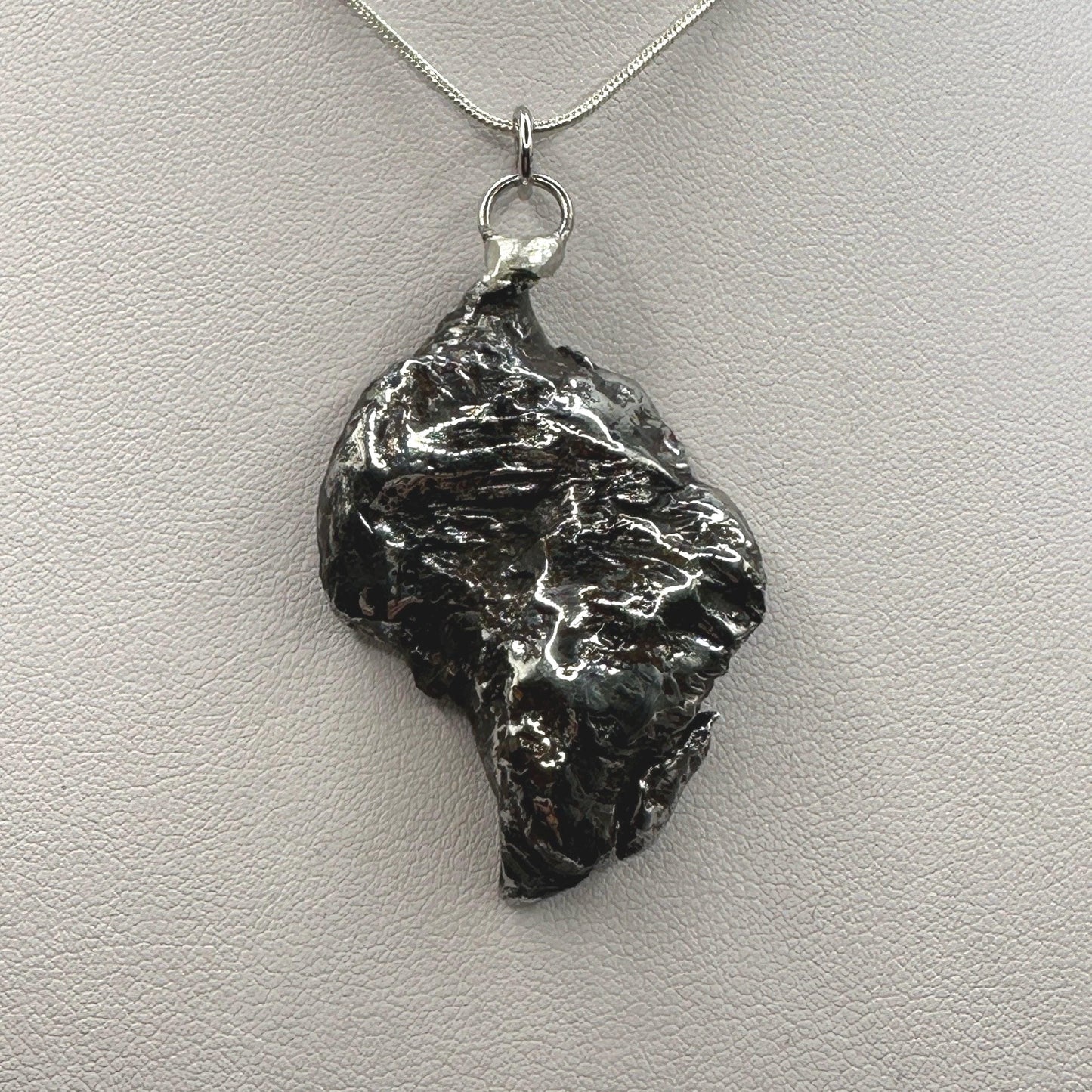 Sikhote-Alin Meteorite Pendant 37.31 grams, Polished Meteorite Pendant, Astronomy Gift, Authentic Meteorite, Space Gift, Meteorite Jewelry