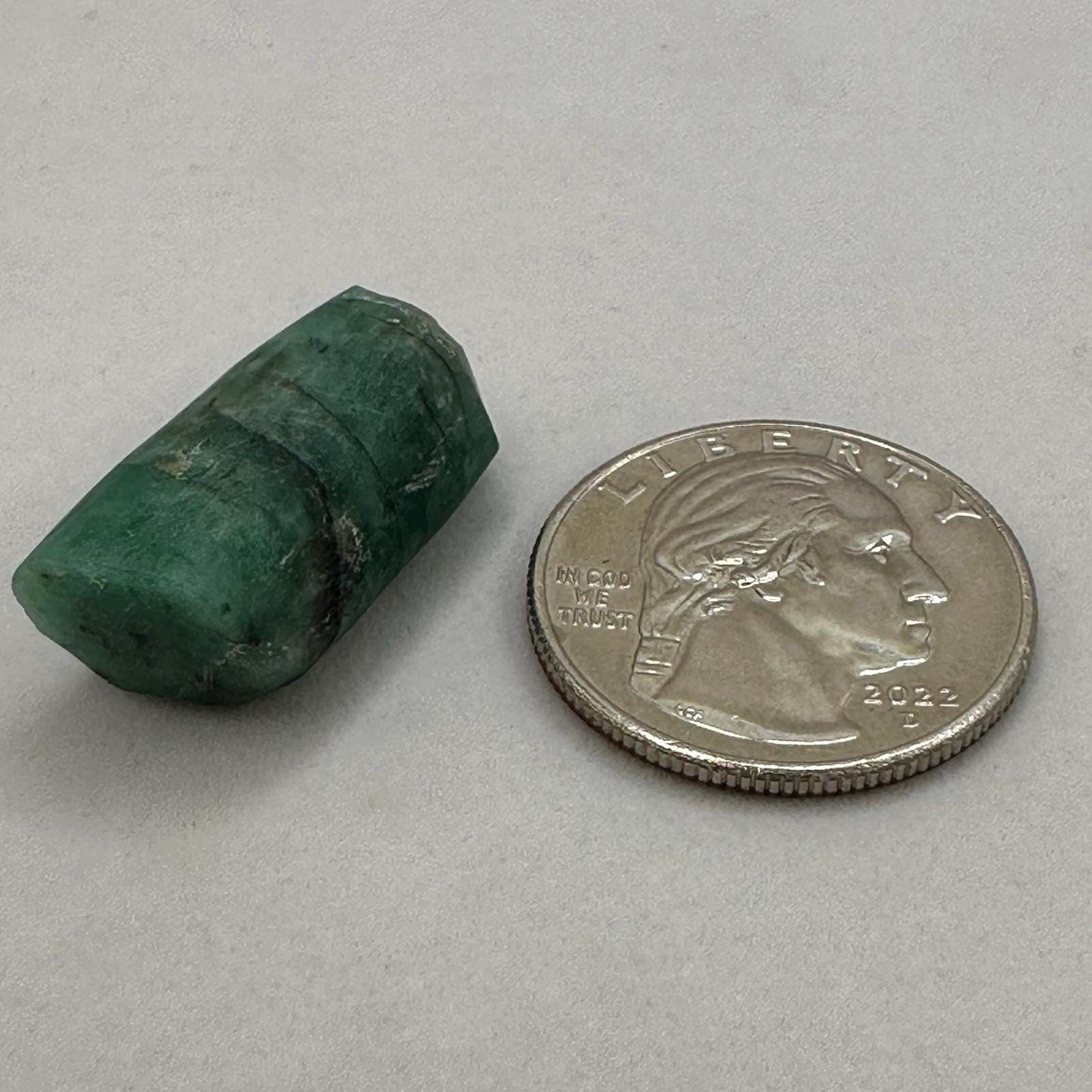 Polished Rough Emerald, Emerald Stone, Authentic Emerald, Brazilian Emerald, Heart Chakra, Brazilian Emerald, 6.17 grams/30.85 Carats