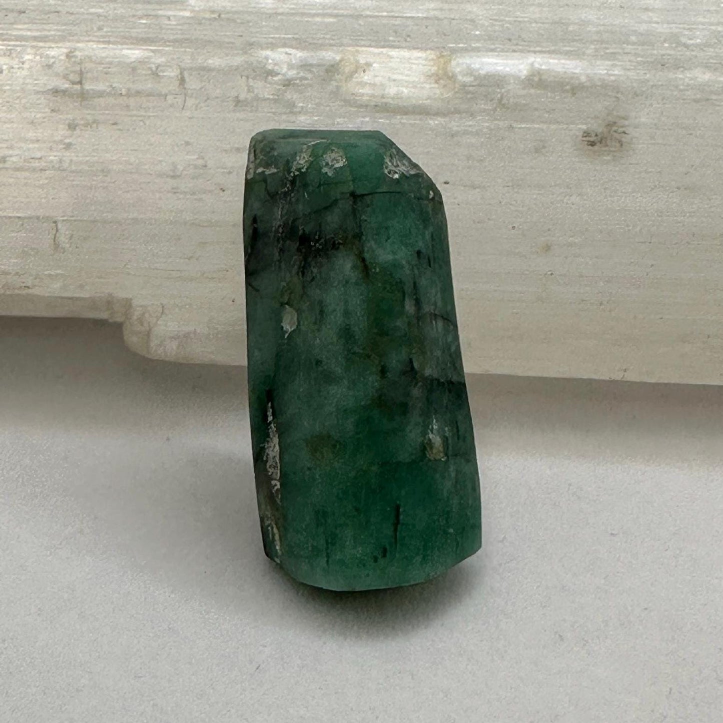 Polished Rough Emerald, Emerald Stone, Authentic Emerald, Brazilian Emerald, Heart Chakra, Brazilian Emerald, 6.17 grams/30.85 Carats
