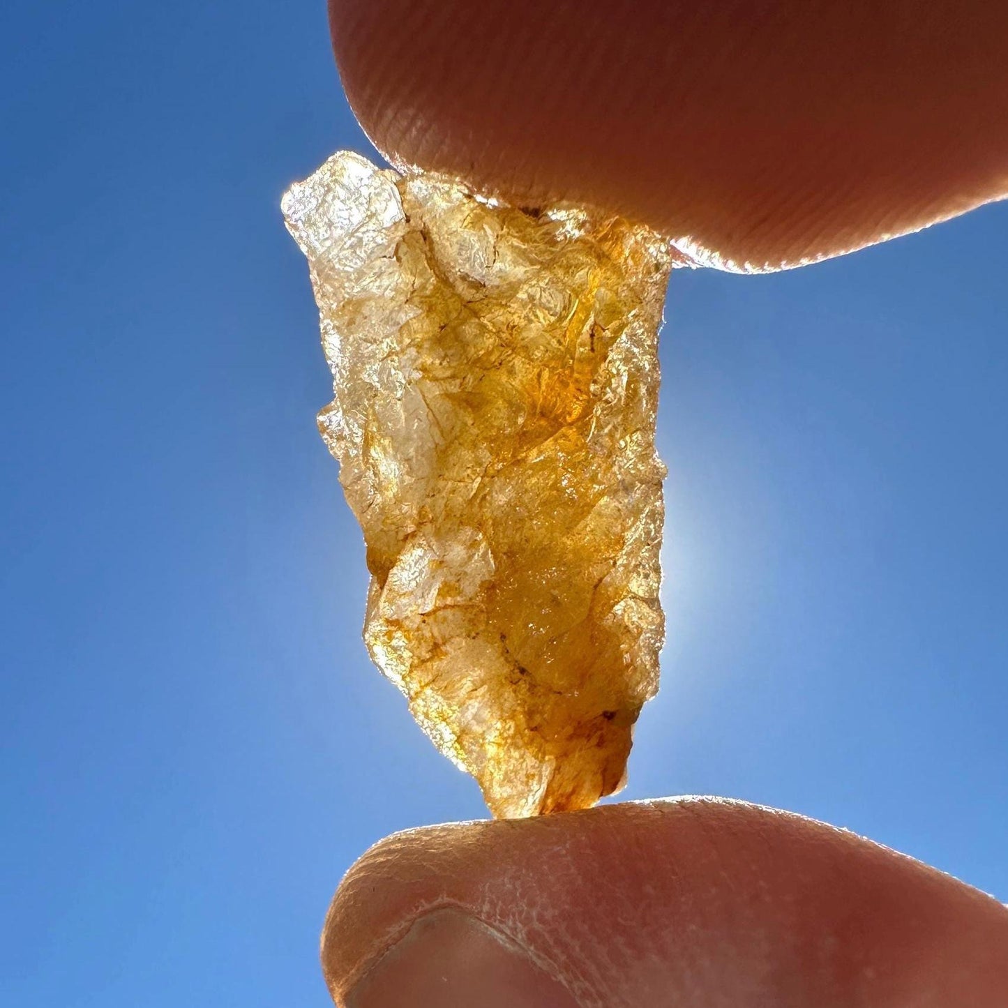 Rare Golden Brazilian Phenacite Crystal 2.09g, 10.45 carats, High-Vibration Energy Stone, Spiritual Growth, Transformation, and Meditation