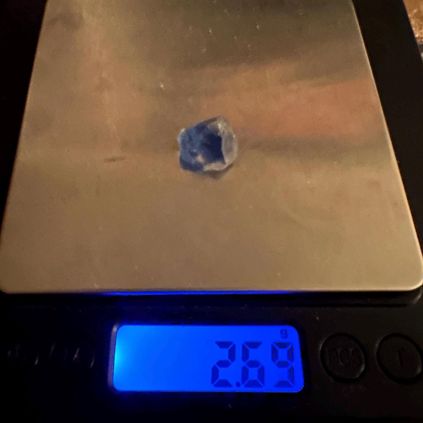 Rare Blue Dumortierite Crystal from Bahia, Brazil, Terminated– 2.69/13.45ct, Gemstone for Collectors, Meditation, Reiki, Healing Decor