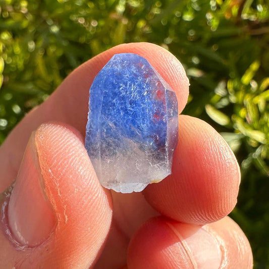 Rare Blue Dumortierite Crystal from Bahia, Brazil, Terminated– 1.97g/9.85ct, Gemstone for Collectors, Meditation, Reiki, Healing Decor
