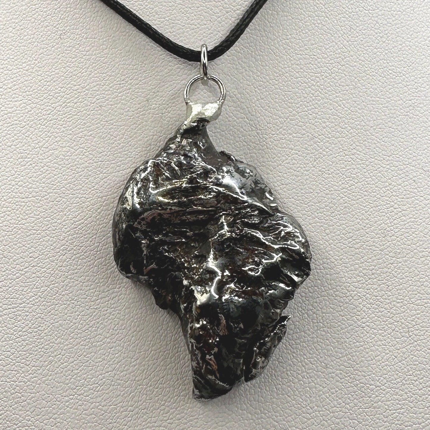 Sikhote-Alin Meteorite Pendant 37.31 grams, Polished Meteorite Pendant, Astronomy Gift, Authentic Meteorite, Space Gift, Meteorite Jewelry