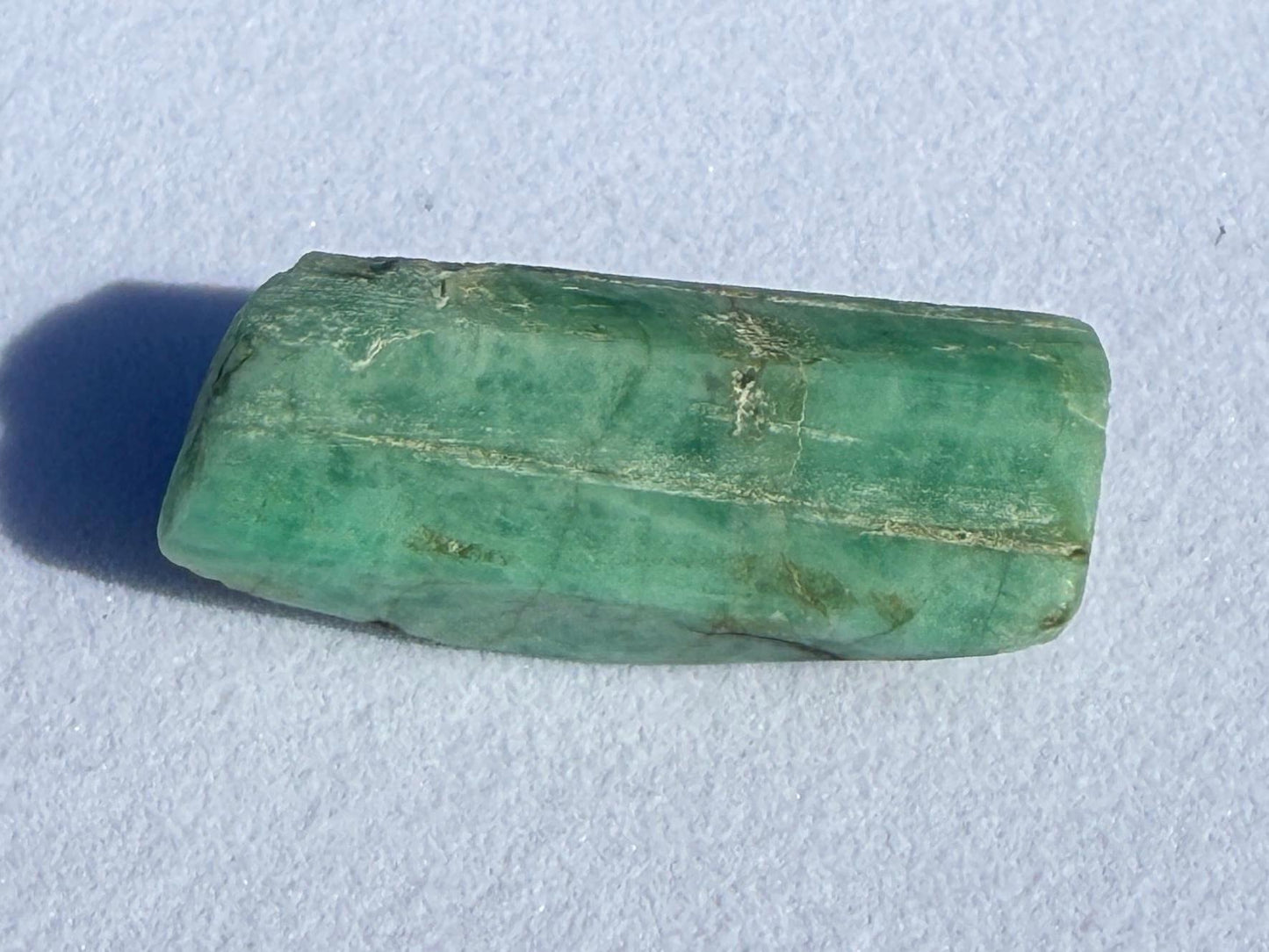 Polished Rough Emerald, Emerald Stone, Authentic Emerald, Brazilian Emerald, Heart Chakra, Brazilian Emerald, 12.81 grams/64.05 Carats
