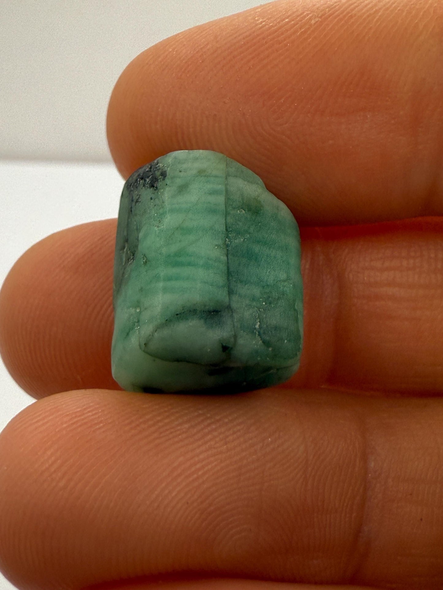 Polished Rough Emerald, Emerald Stone, Authentic Emerald, Brazilian Emerald, Heart Chakra, Brazilian Emerald, 4.18 grams/20.9 Carats