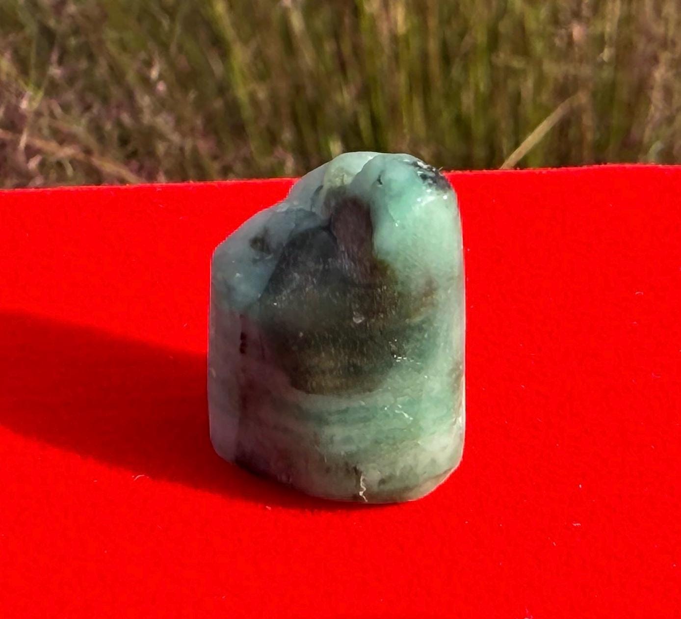 Polished Rough Emerald, Emerald Stone, Authentic Emerald, Brazilian Emerald, Heart Chakra, Brazilian Emerald, 4.18 grams/20.9 Carats