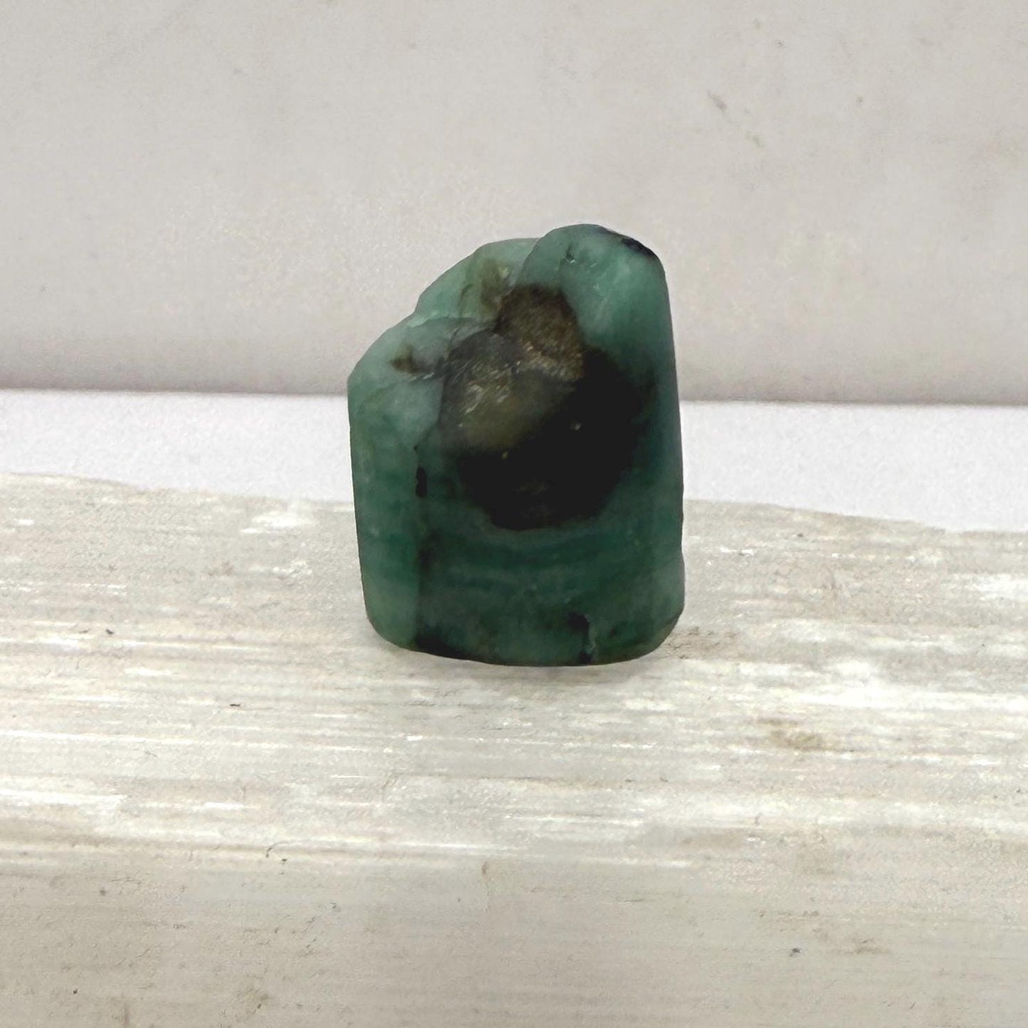 Polished Rough Emerald, Emerald Stone, Authentic Emerald, Brazilian Emerald, Heart Chakra, Brazilian Emerald, 4.18 grams/20.9 Carats