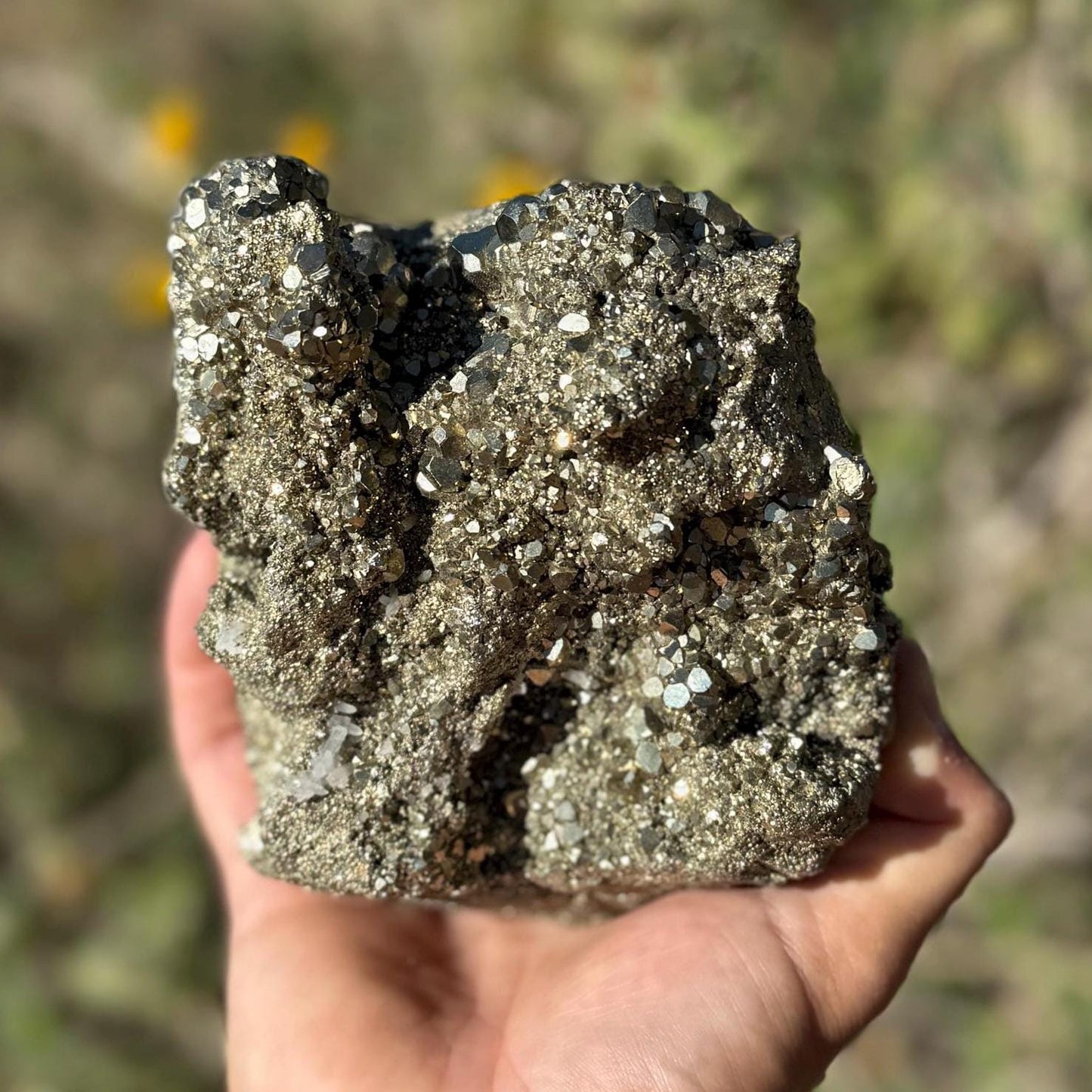 Beautiful Large Pyrite Specimen, Raw Pyrite, Balance, Peruvian Pyrite, willpower, Office Decor, Office Decor, Fools Gold, 6 lbs 6.3 ounces