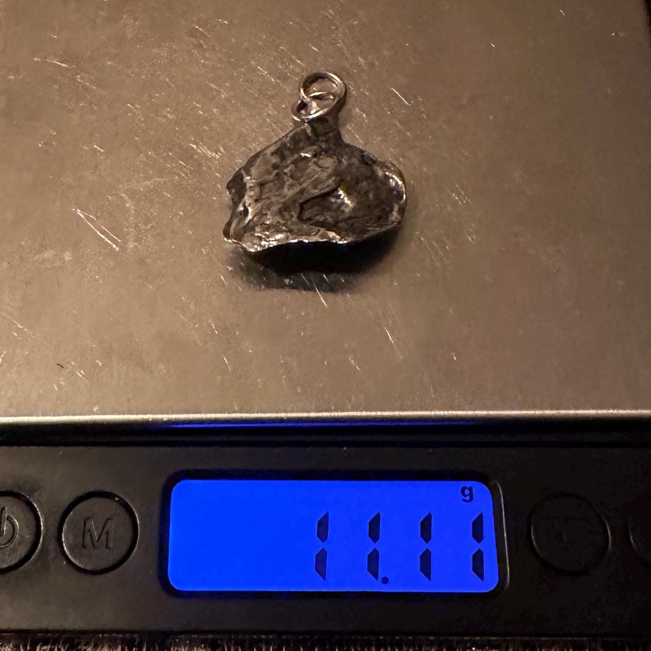 Beautiful Aletai Meteorite Pendant, 11.11 grams, Astronomy Gift, Authentic Meteorite, Meteorite Jewelry, Meteorite Pendant, COA, Space Gift