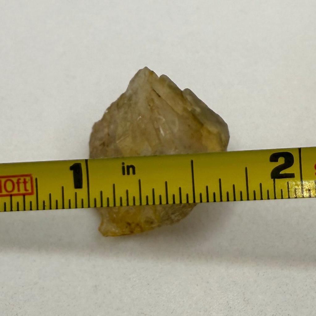 Golden Brazilian Phenacite, 5.57g (27.85 Carats) Tangerine Phenacite, High-Vibration Gemstone from Bahia, Brazil, Rare Collector’s Crystal