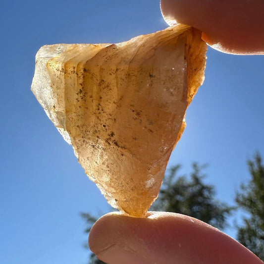 Rare Golden Brazilian Phenacite Crystal 21.12g, 105.6 carats, High-Vibration Energy Stone, Spiritual Growth, Transformation, and Meditation