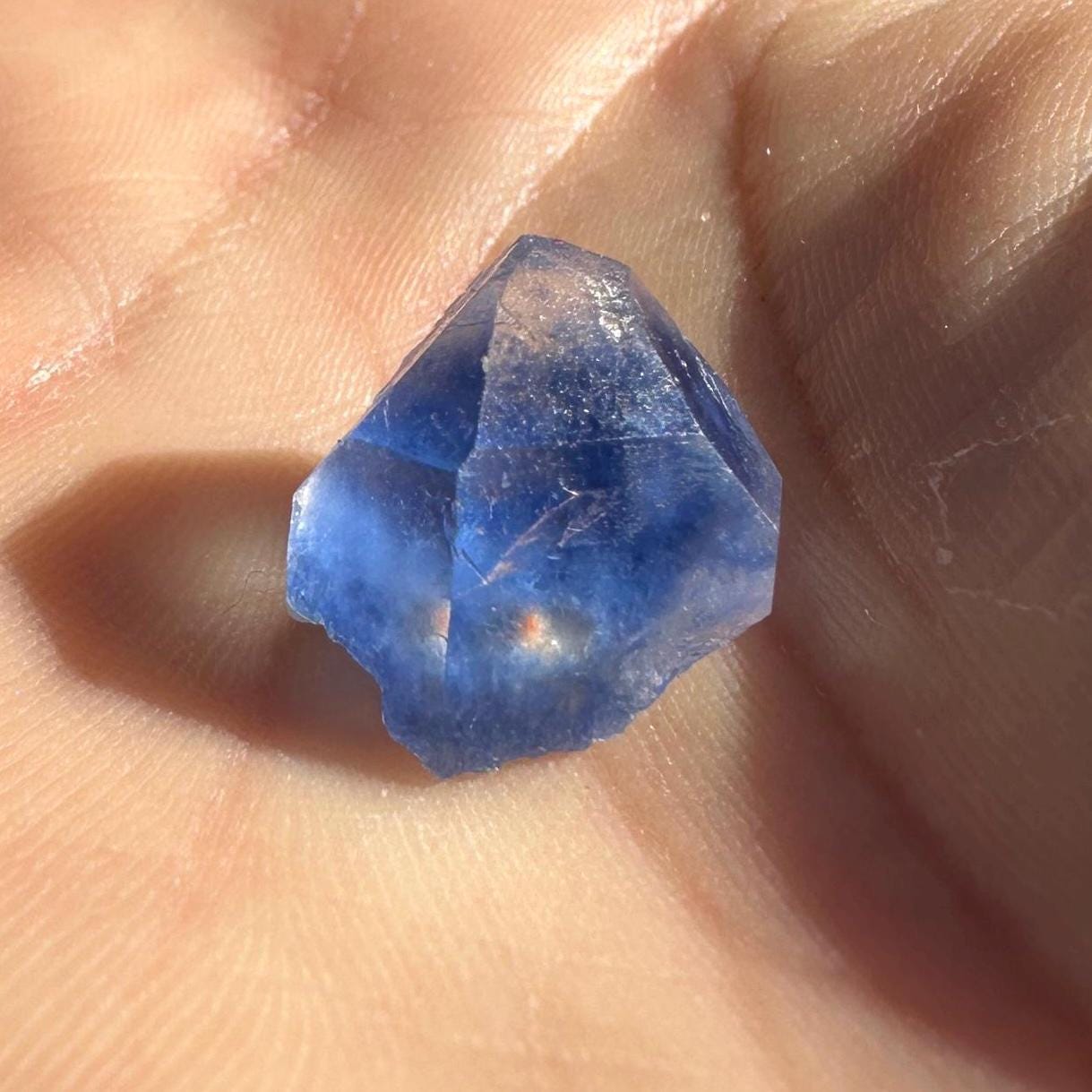 Rare Blue Dumortierite Crystal from Bahia, Brazil, Terminated– 2.69/13.45ct, Gemstone for Collectors, Meditation, Reiki, Healing Decor