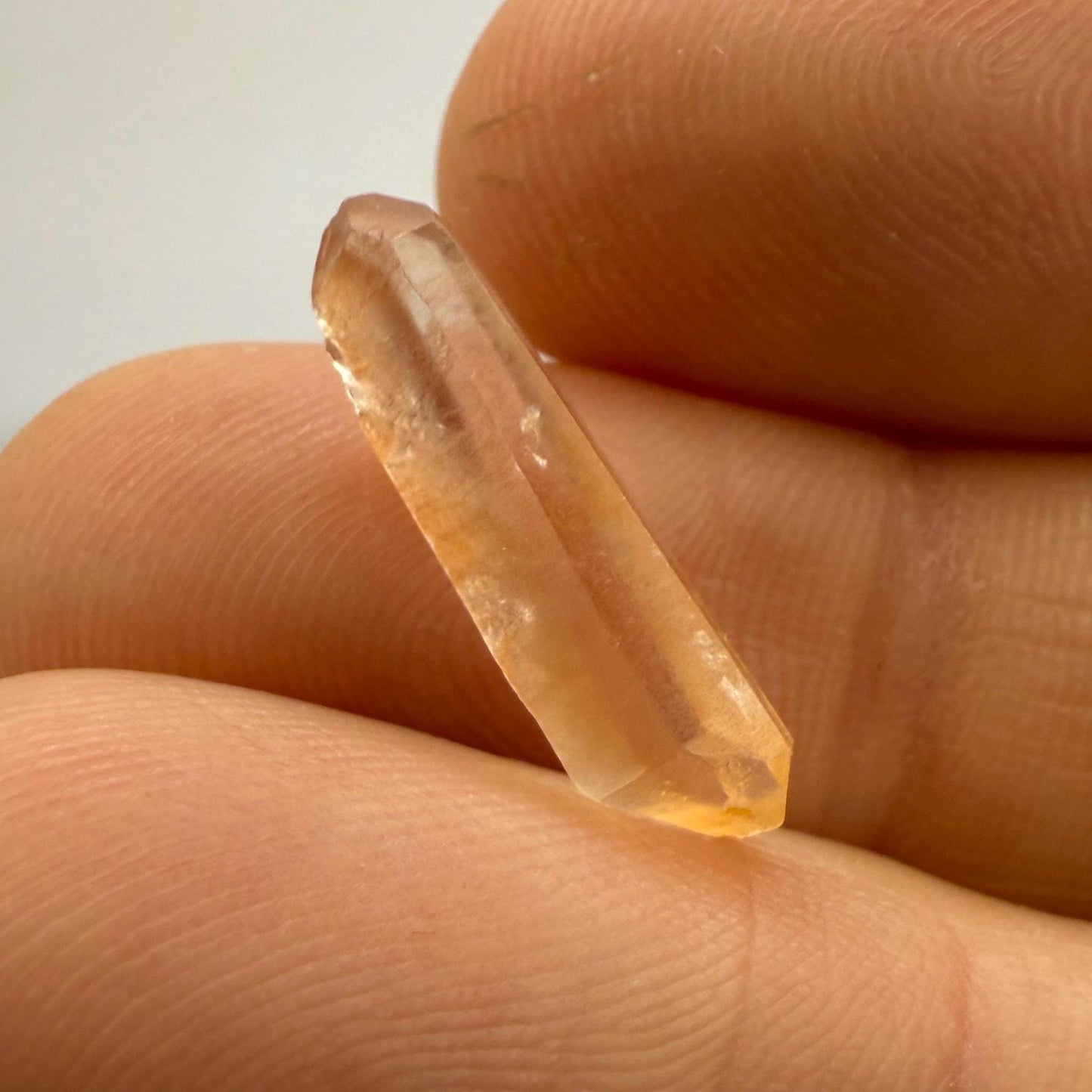 Brazilian Tangerine Lemurian Quartz Crystals | Small, Medium, Large Sizes | Raw Orange Points | Healing and Energy Stones