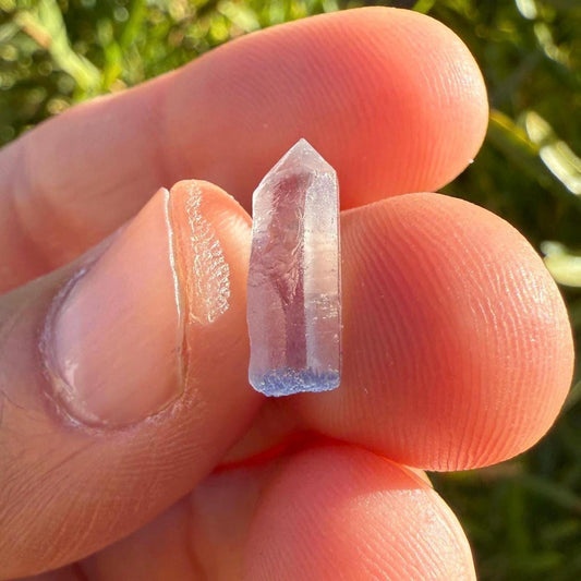 Rare Blue Dumortierite Crystal from Bahia, Brazil, Terminated– 0.66g/3.3ct, Gemstone for Collectors, Meditation, Reiki, Healing Decor