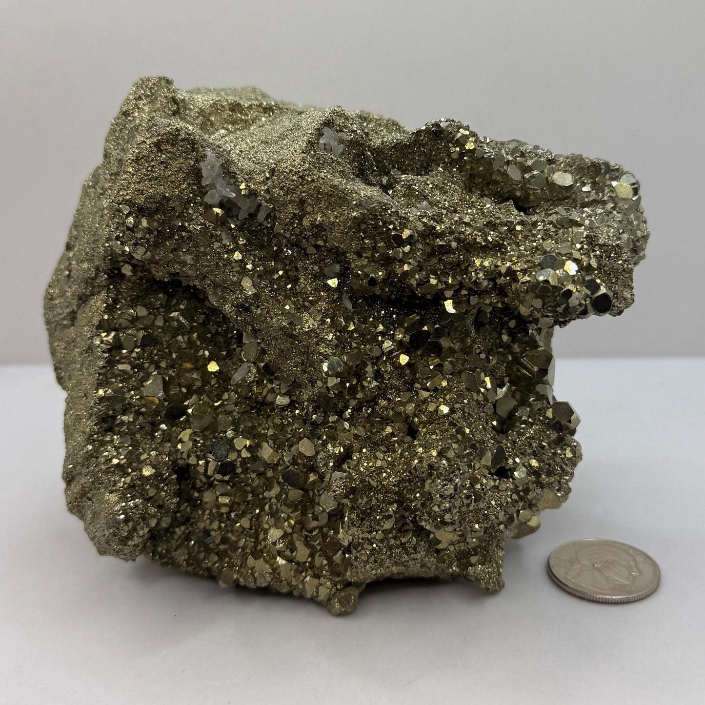 Beautiful Large Pyrite Specimen, Raw Pyrite, Balance, Peruvian Pyrite, willpower, Office Decor, Office Decor, Fools Gold, 6 lbs 6.3 ounces