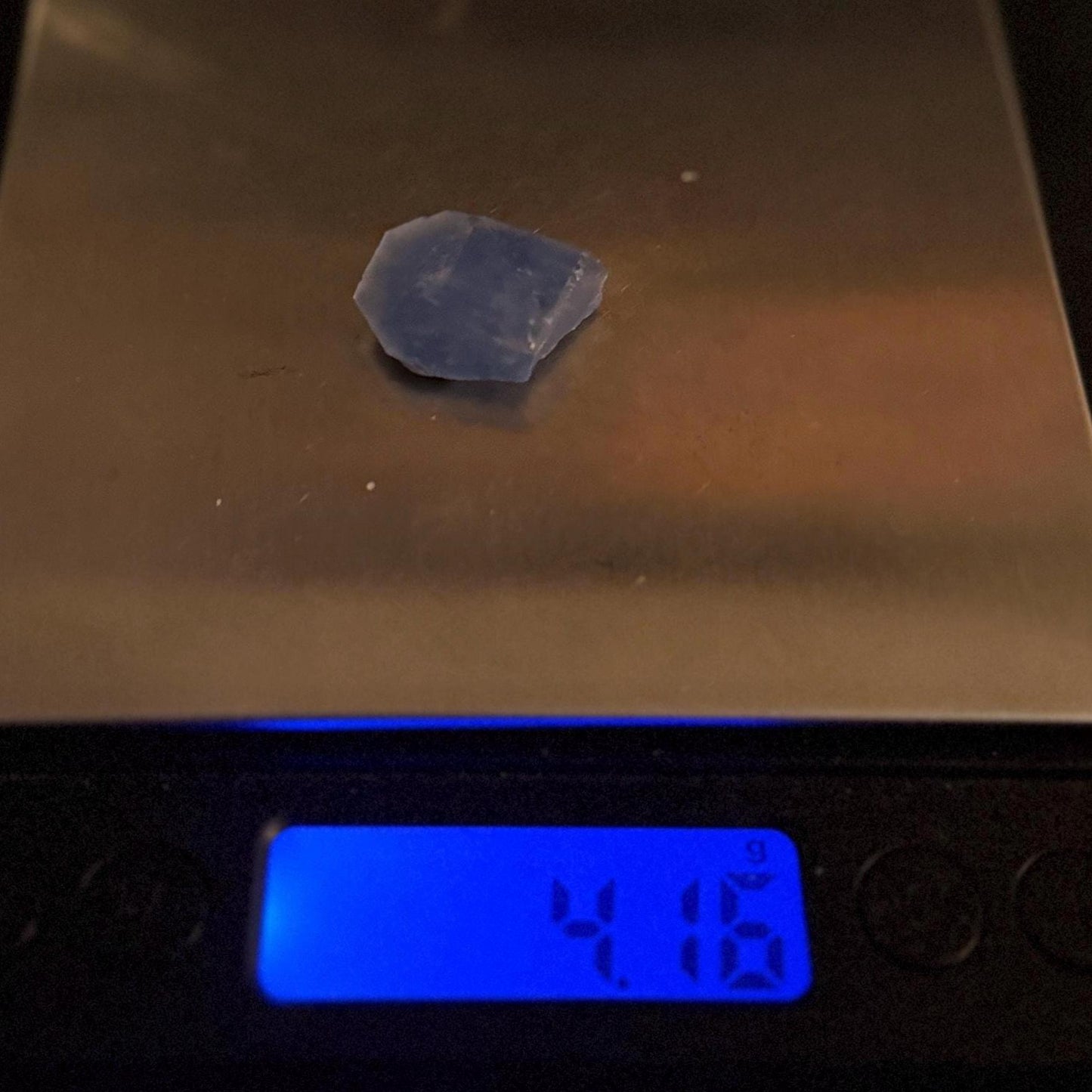 Rare Blue Dumortierite Crystal from Bahia, Brazil, Terminated– 4.16g/20.8ct, Gemstone for Collectors, Meditation, Reiki, Healing Decor