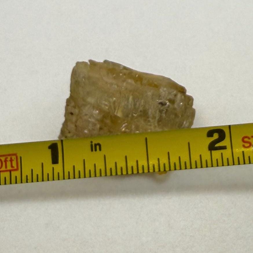 Golden Brazilian Phenacite, 5.57g (27.85 Carats) Tangerine Phenacite, High-Vibration Gemstone from Bahia, Brazil, Rare Collector’s Crystal