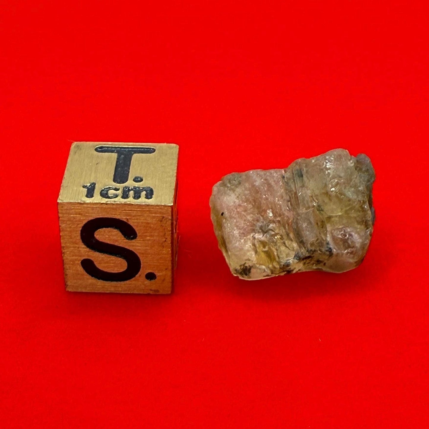 Rare Golden Brazilian Phenacite Crystal 2.57g, 12.85 carats, High-Vibration Energy Stone, Spiritual Growth, Transformation, and Meditation