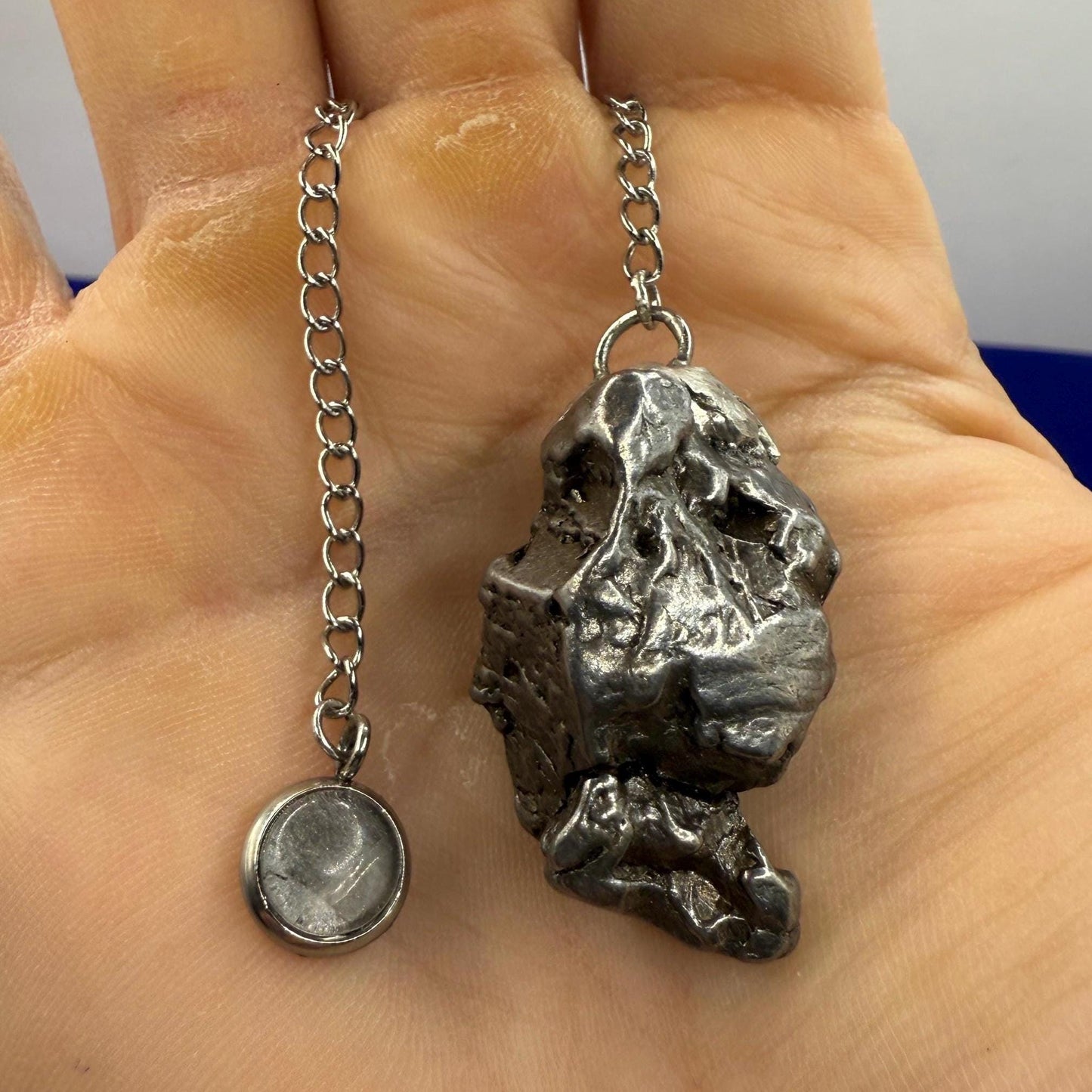 Beautiful Campo del Cielo Meteorite Pendulum, 36.15 grams, Iron Meteorite, Astronomy Gift, Meditation Tool, Authentic Meteorite, Pendulum