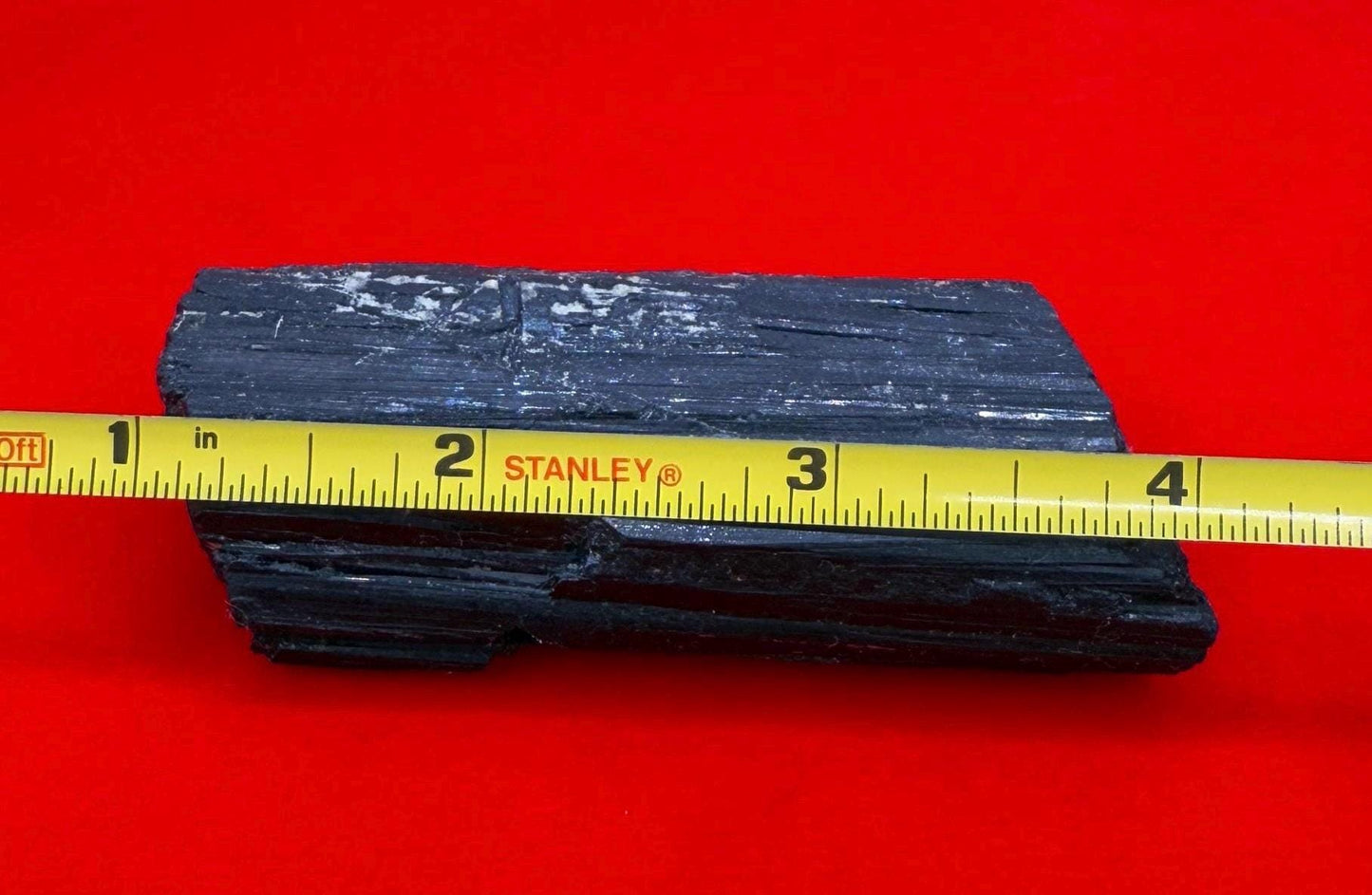 Black Tourmaline uncut natural stone, Psychic Protection, Rock Collection, Office Decor, Home Decor, 105.77 grams/3.7 ounces