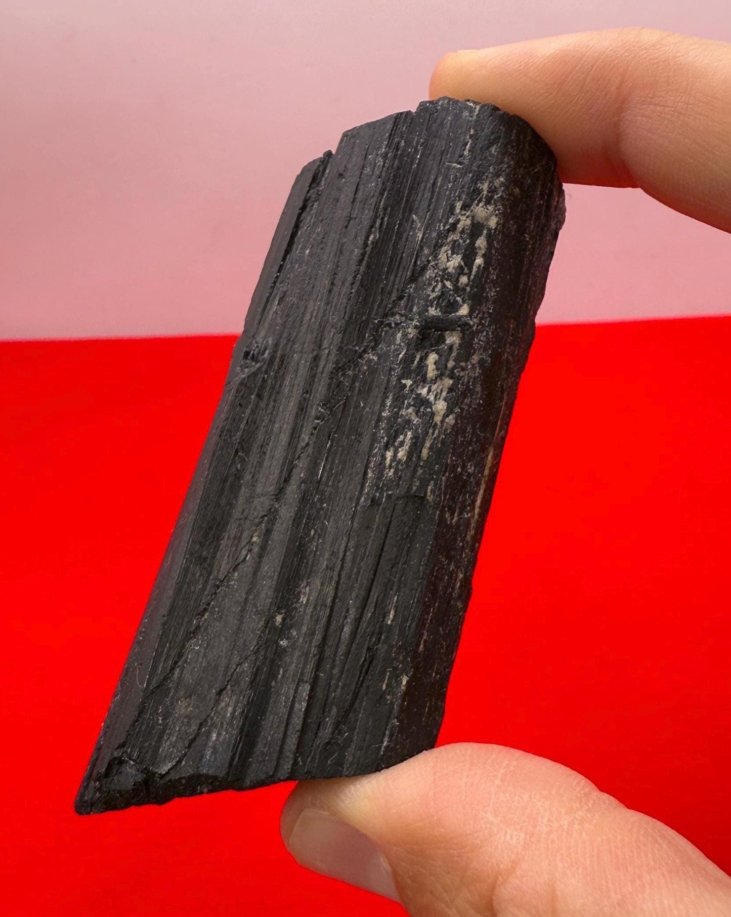 Black Tourmaline uncut natural stone, Psychic Protection, Rock Collection, Office Decor, Home Decor, 105.77 grams/3.7 ounces