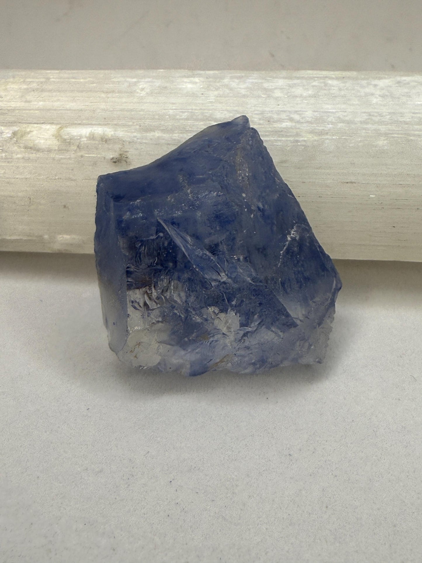 Rare Blue Dumortierite Crystal from Bahia, Brazil, Terminated– 23.70g/118.5ct, Gemstone for Collectors, Meditation, Reiki, Healing Decor