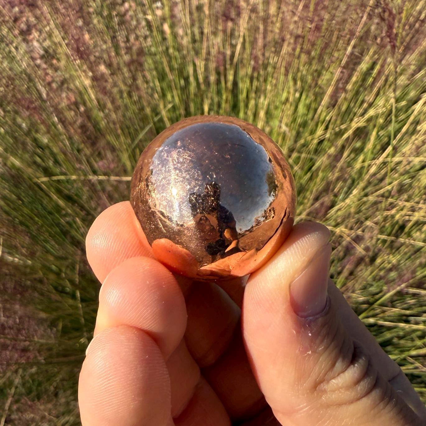 Copper Ball, Copper Sphere, Michigan Copper, High Quality, Copper Gift, Keweenaw Copper, Arthritis, Michigan Gift, Copper, 3.9 Ounces