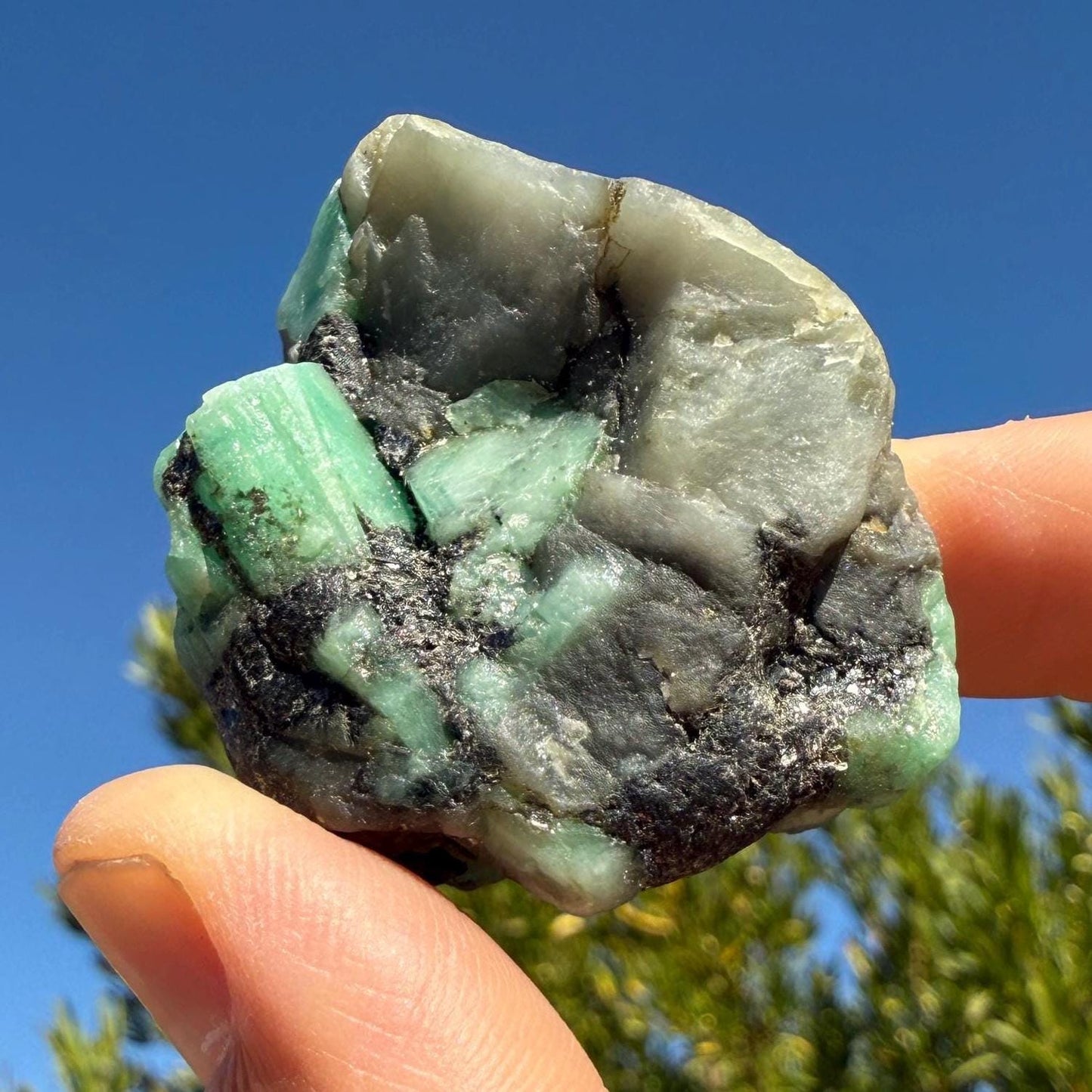 Polished Rough Emerald, Emerald Stone, Authentic Emerald, Brazilian Emerald, Heart Chakra, Brazilian Emerald, 61.66 grams/308.3 Carats