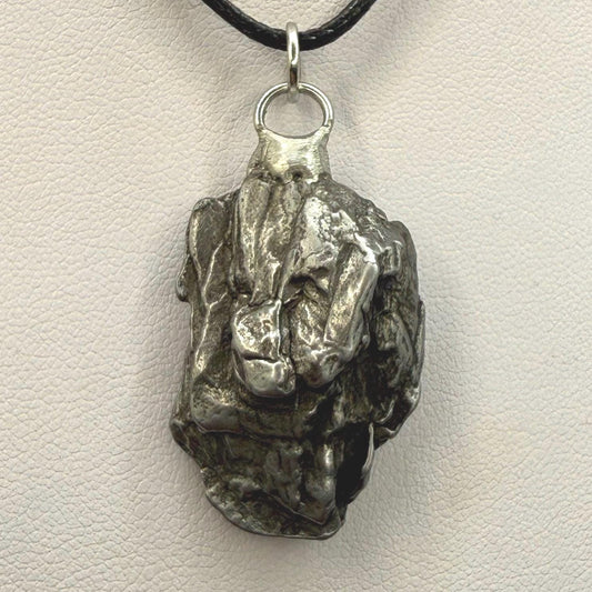 Beautiful Meteorite Campo del Cielo Pendant 19.08 grams, Astronomy Gift, Authentic Meteorite, Meteorite Jewelry, Meteorite Pendant, COA