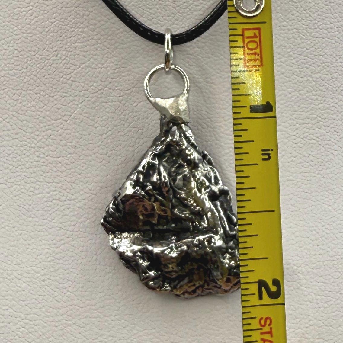 Beautiful Aletai Meteorite Pendant, 11.68 grams, Astronomy Gift, Authentic Meteorite, Meteorite Jewelry, Meteorite Pendant, COA, Space Gift