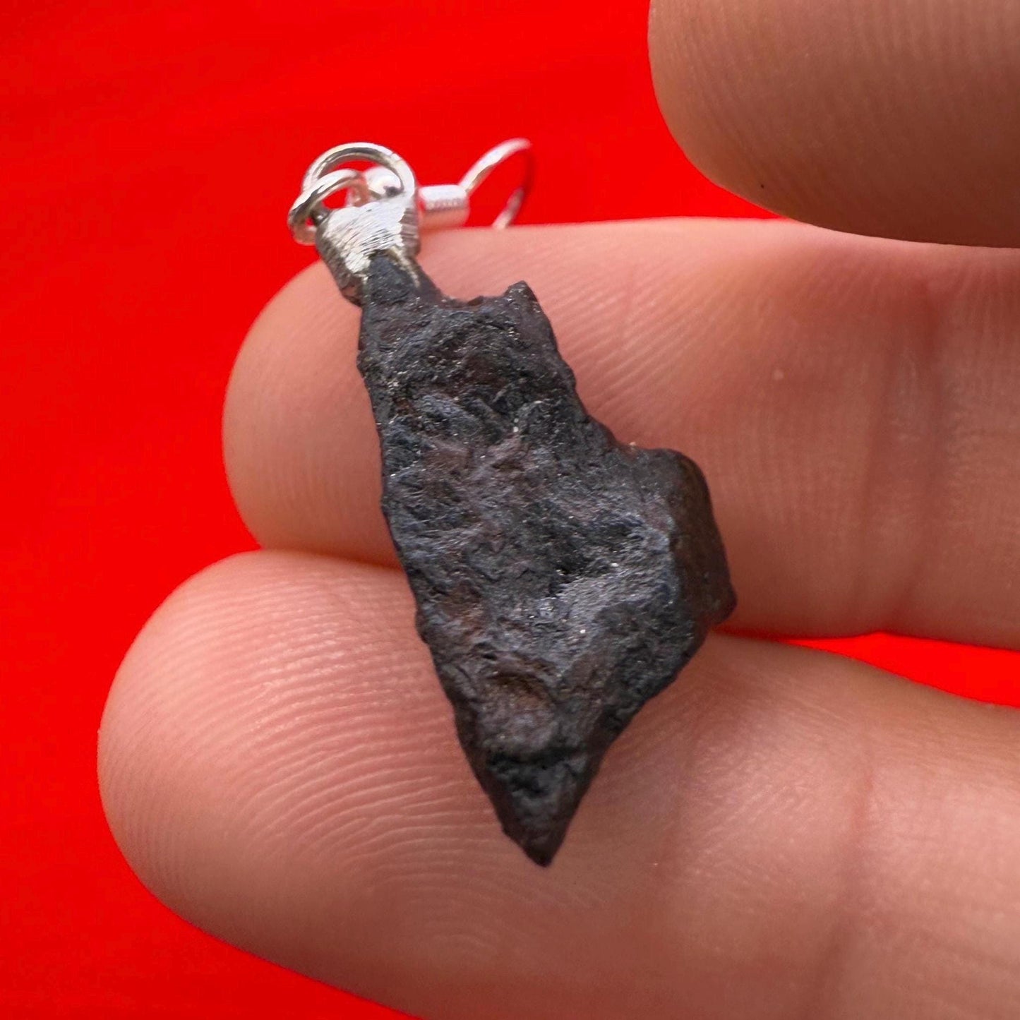 Canyon Diablo Meteorite Earings, Meteorite Earings, Fishhook Earrings, Space Jewelry, Dangle Earrings, Handmade Earrings, 6.99 Grams