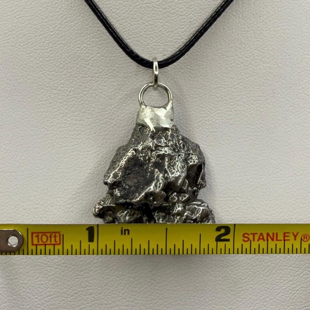 Beautiful Meteorite Campo del Cielo Pendant 18.24 grams, Astronomy Gift, Authentic Meteorite, Meteorite Jewelry, Meteorite Pendant, COA