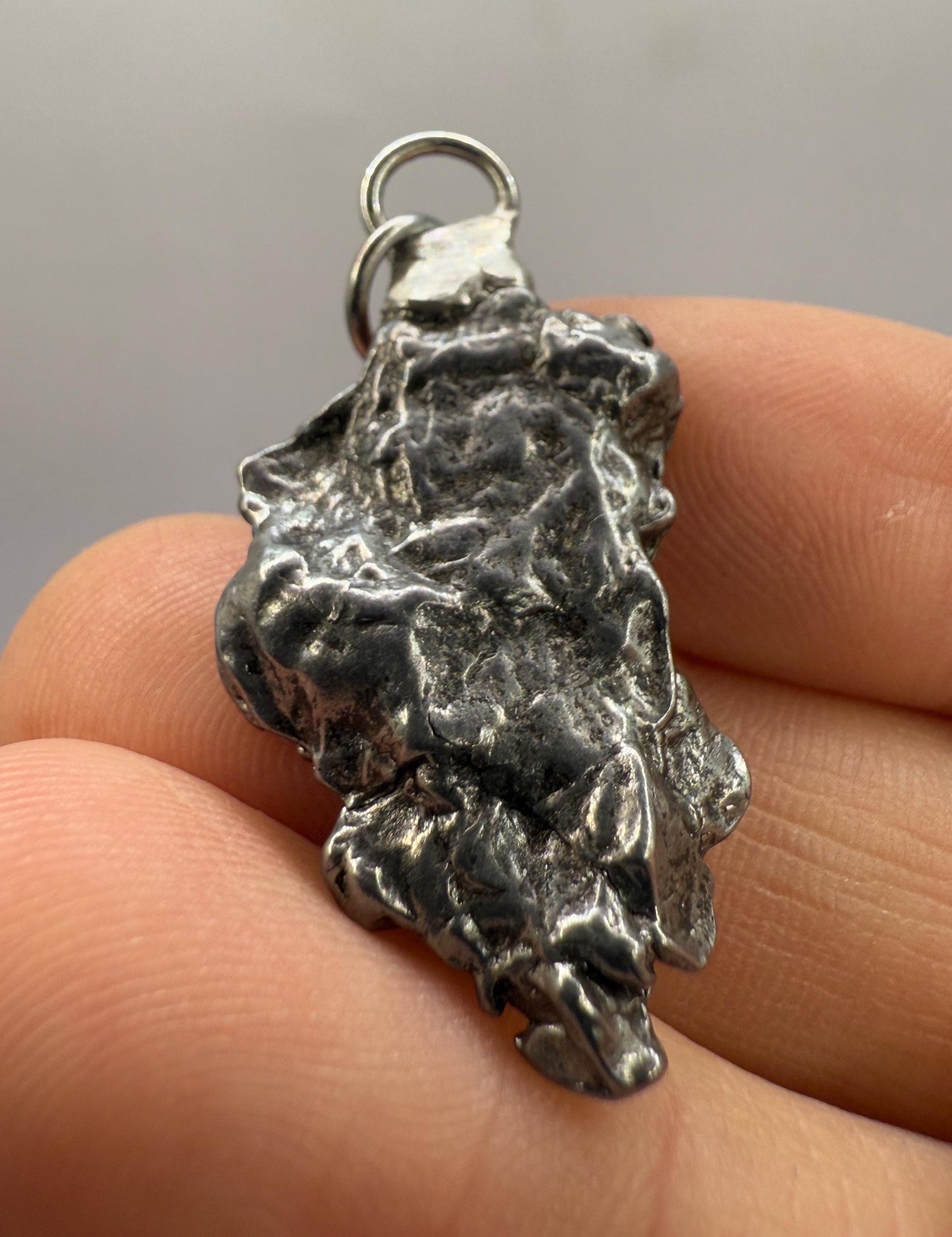 Beautiful Meteorite Pendant, Campo del Cielo, 10.81 grams, Astronomy Gift, Authentic Meteorite, Meteorite Jewelry, Meteorite Pendant, COA