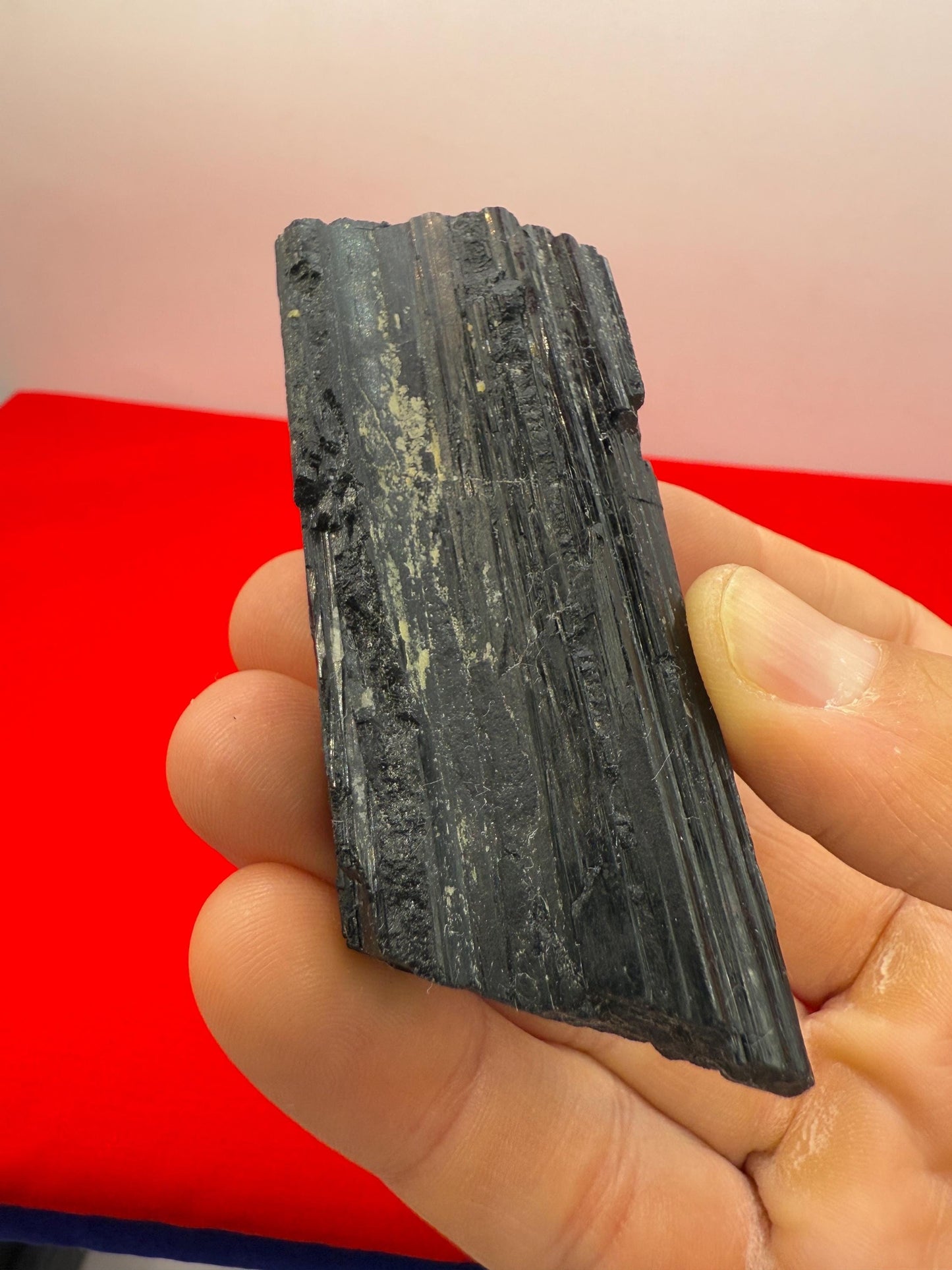 Black Tourmaline uncut natural stone, Psychic Protection, Rock Collection, Office Decor, Home Decor, 105.77 grams/3.7 ounces