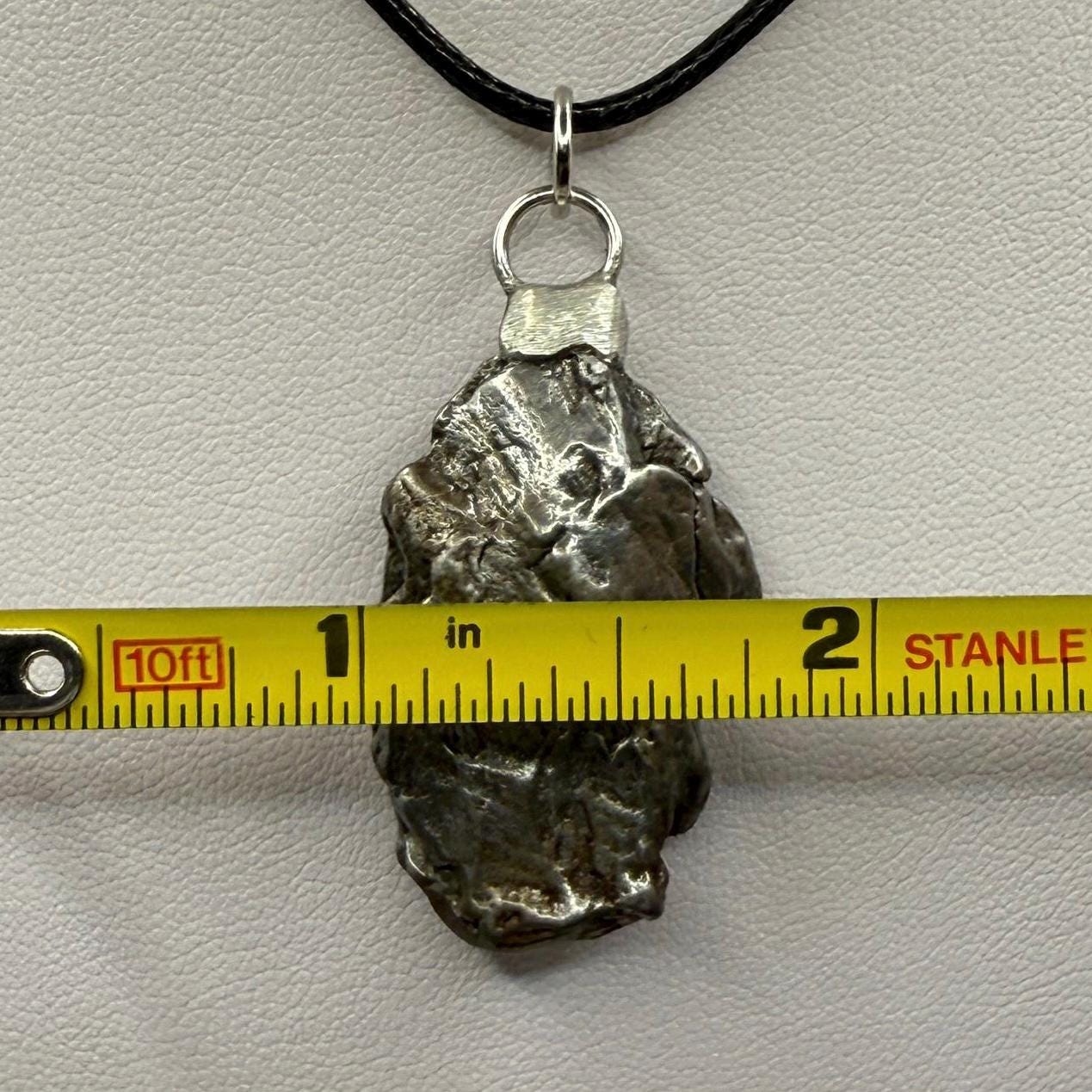 Beautiful Meteorite Campo del Cielo Pendant, 19.41 grams, Astronomy Gift, Authentic Meteorite, Meteorite Jewelry, Meteorite Pendant, COA