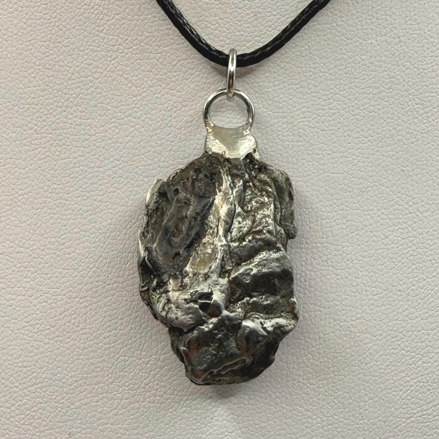 Beautiful Meteorite Campo del Cielo Pendant 19.08 grams, Astronomy Gift, Authentic Meteorite, Meteorite Jewelry, Meteorite Pendant, COA