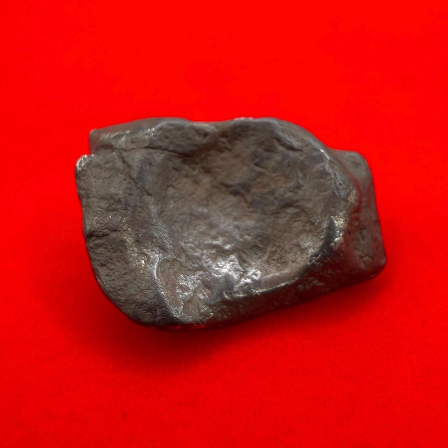 Agoudal Iron Meteorite Specimen: Thumbprint IIAB Hexahedrite, 8.21 grams