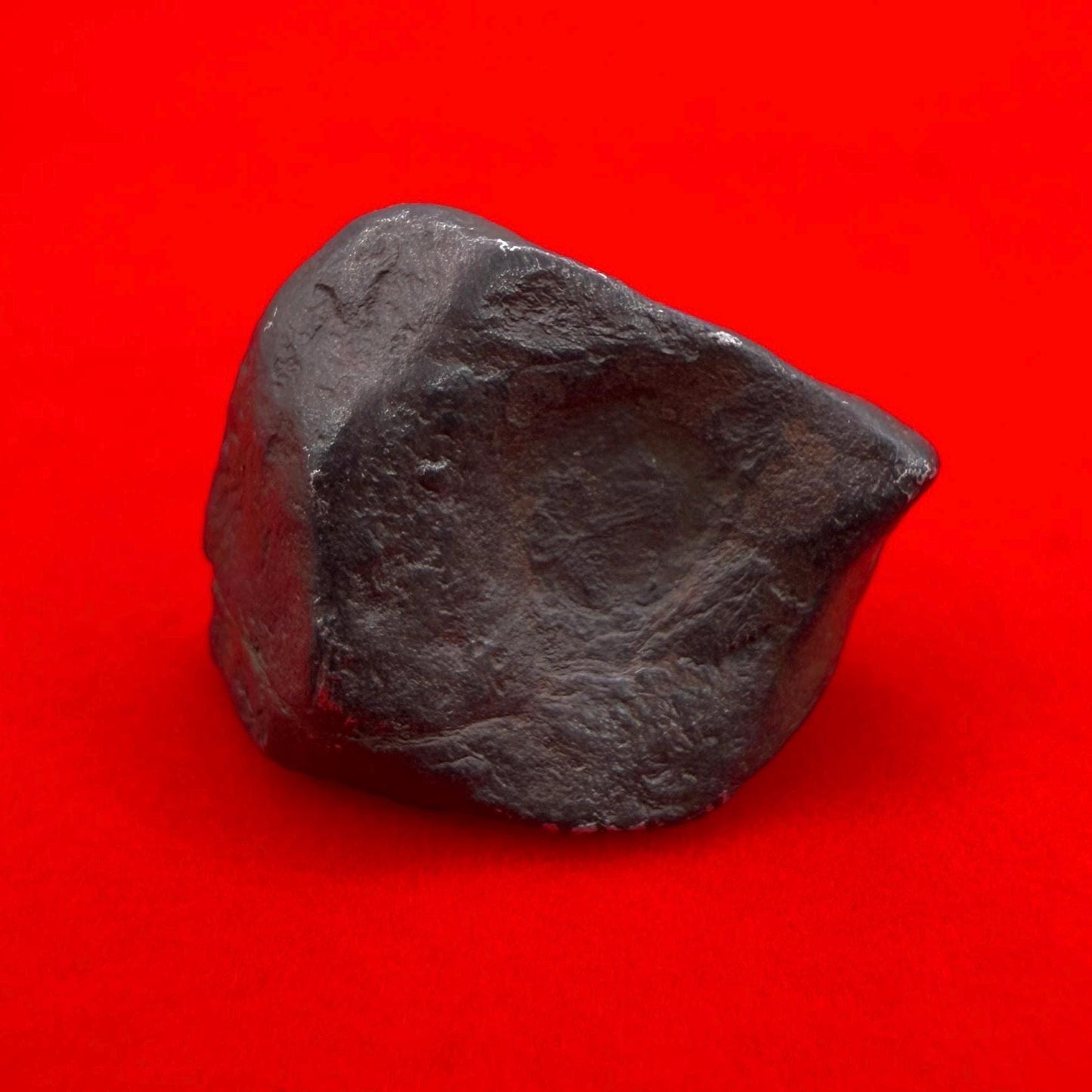 Agoudal Iron Meteorite Specimen: Thumbprint IIAB Hexahedrite, 8.21 grams